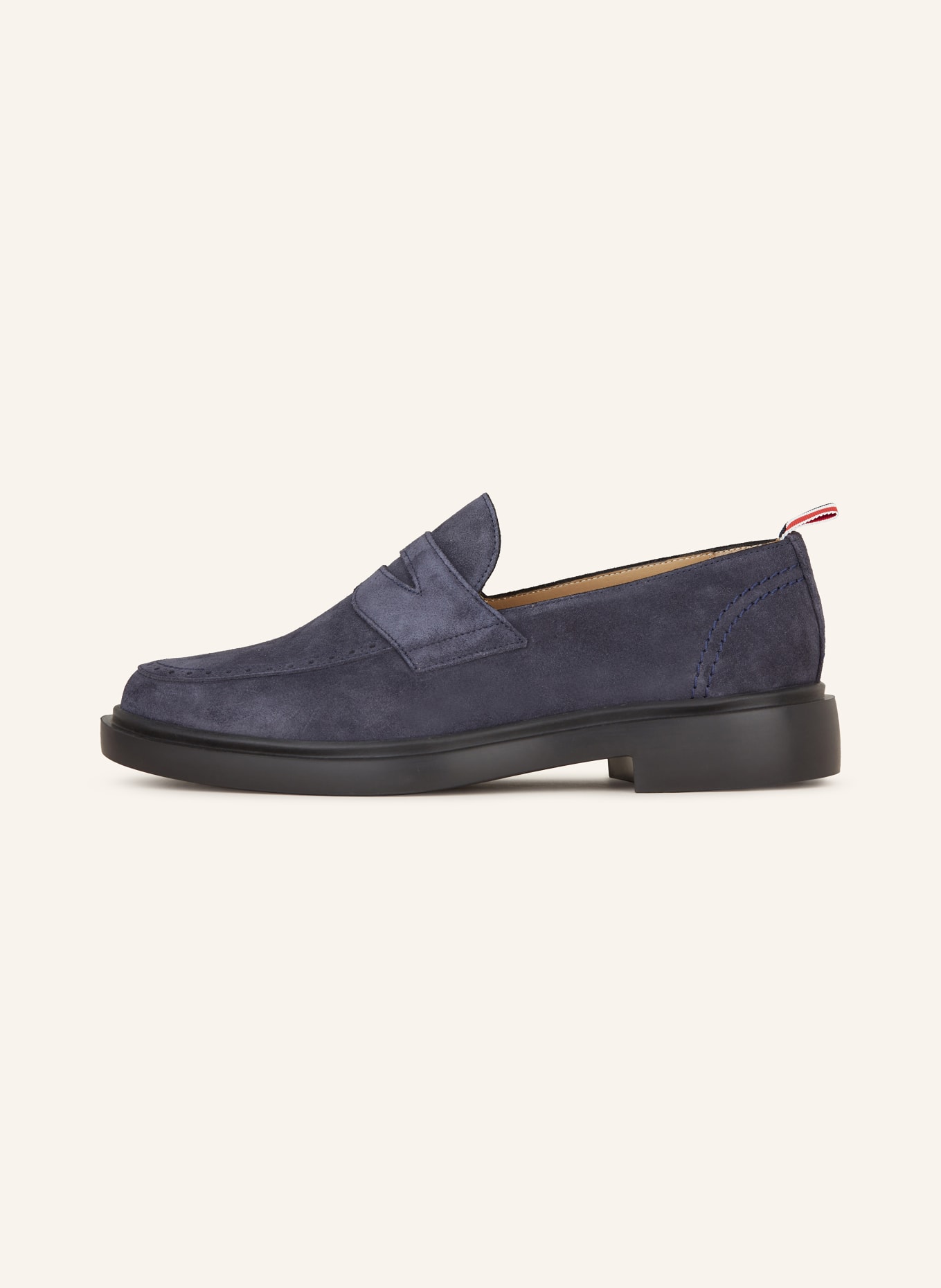 THOM BROWNE. Penny loafers, Color: DARK BLUE (Image 4)