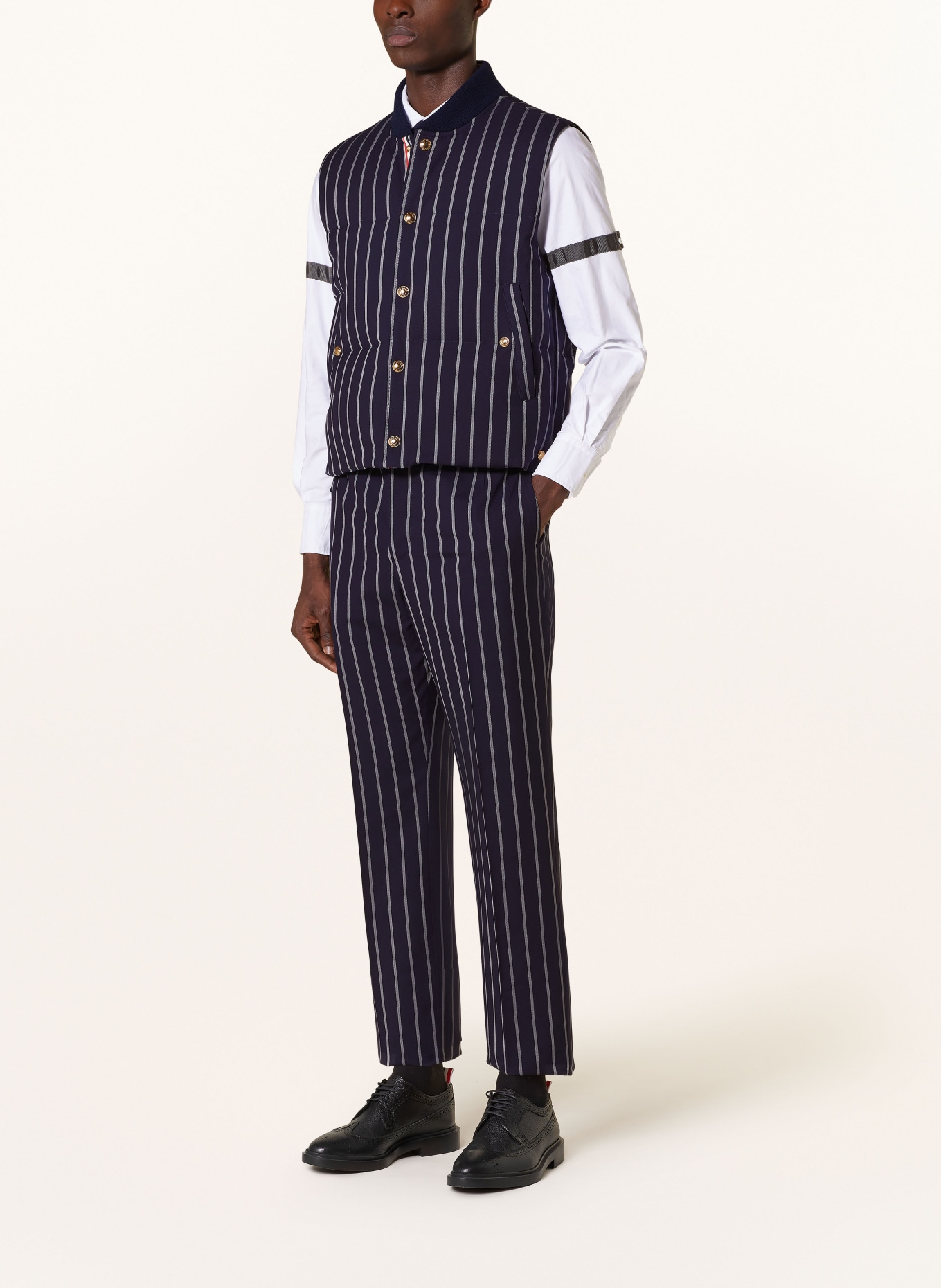 THOM BROWNE. Trousers regular fit, Color: 415 NAVY (Image 6)