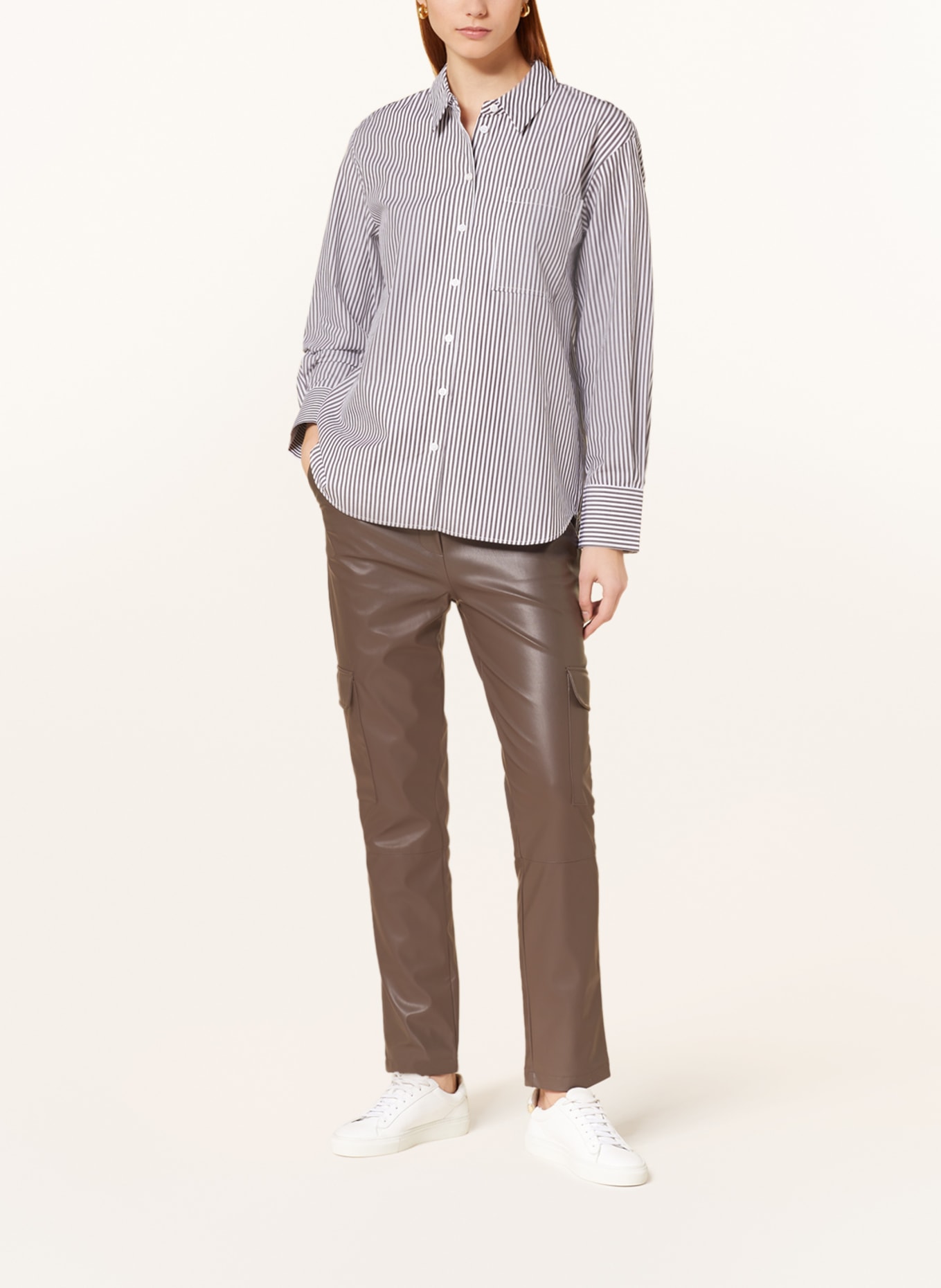 WHISTLES Shirt blouse, Color: WHITE/ BLACK (Image 2)