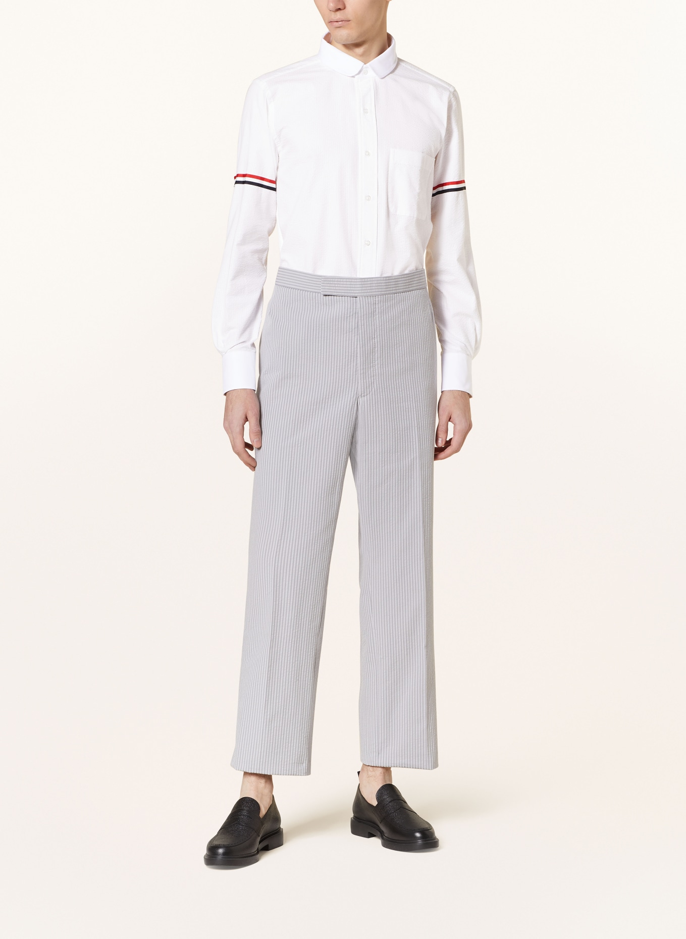 THOM BROWNE. Shirt straight fit, Color: WHITE (Image 2)