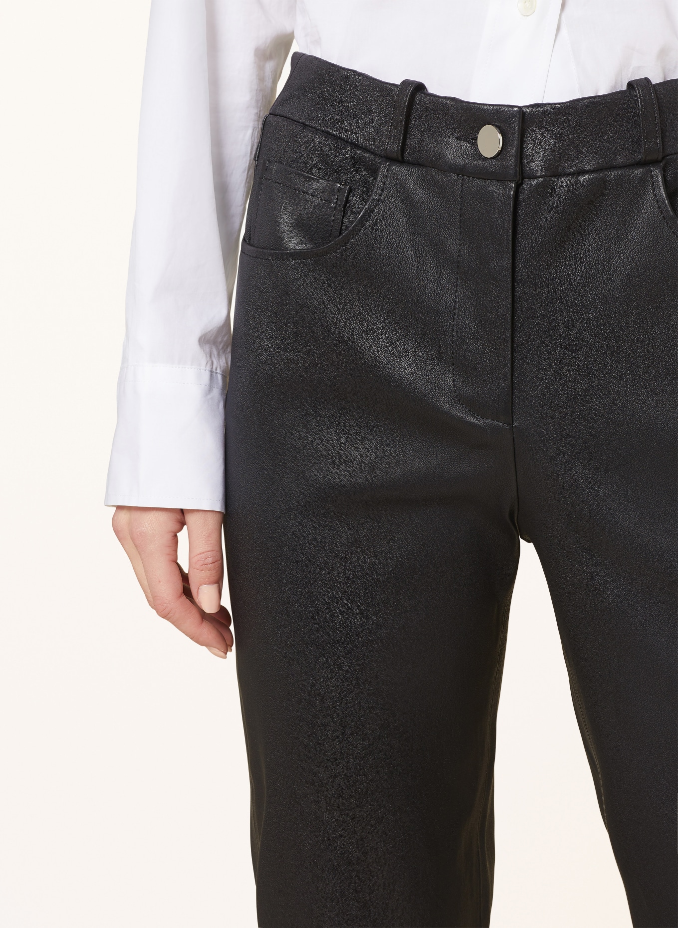 lilienfels Leather trousers, Color: BLACK (Image 5)