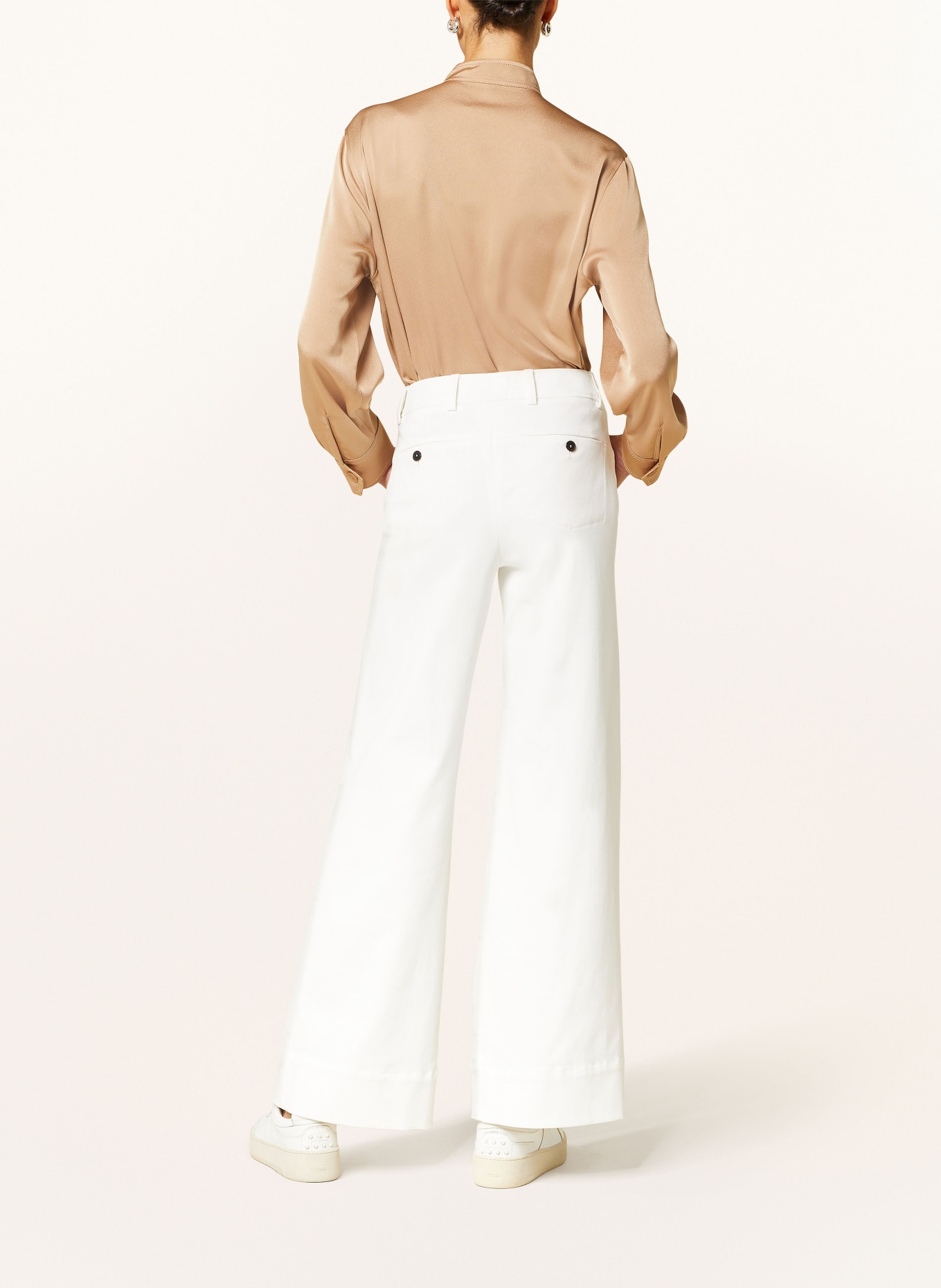 windsor. Wide leg trousers, Color: WHITE (Image 3)