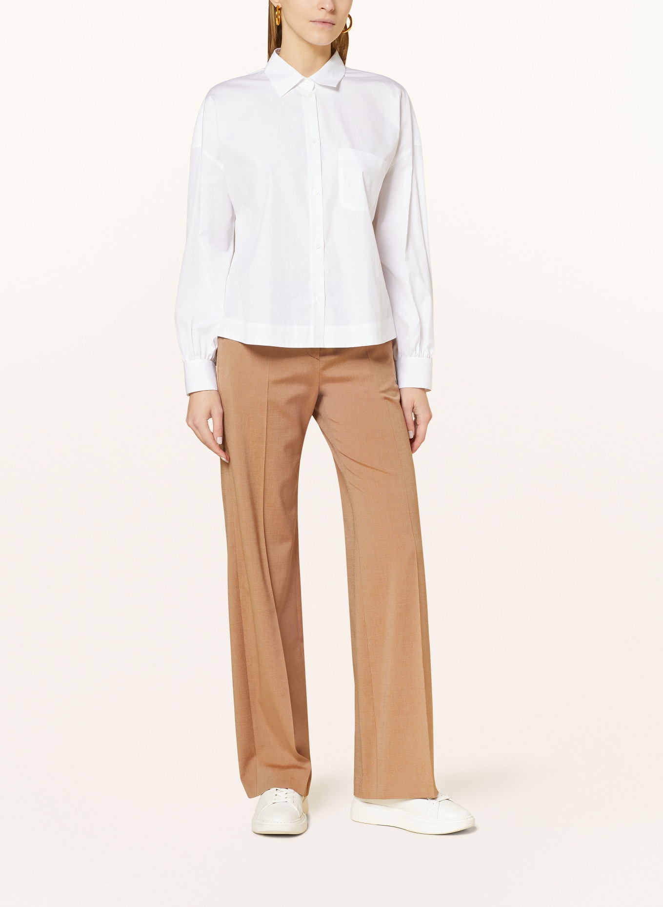 windsor. Wide leg trousers, Color: BROWN (Image 2)