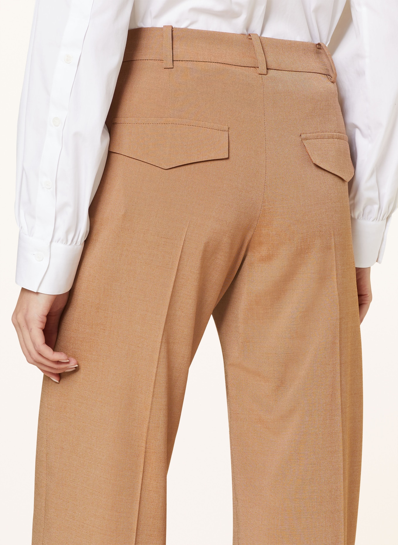 windsor. Wide leg trousers, Color: BROWN (Image 5)