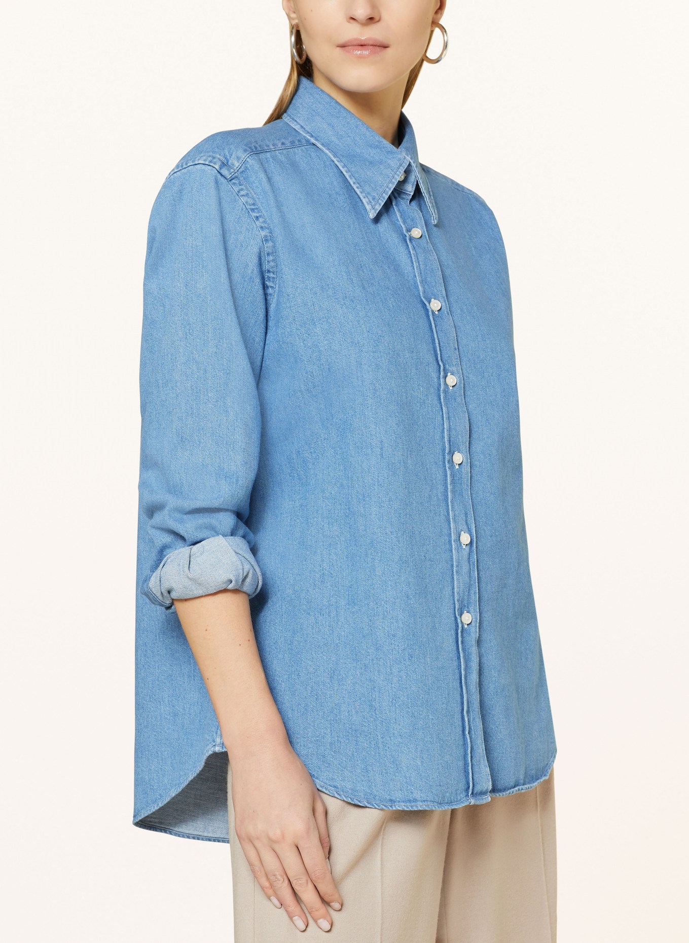 windsor. Denim blouse, Color: BLUE (Image 4)