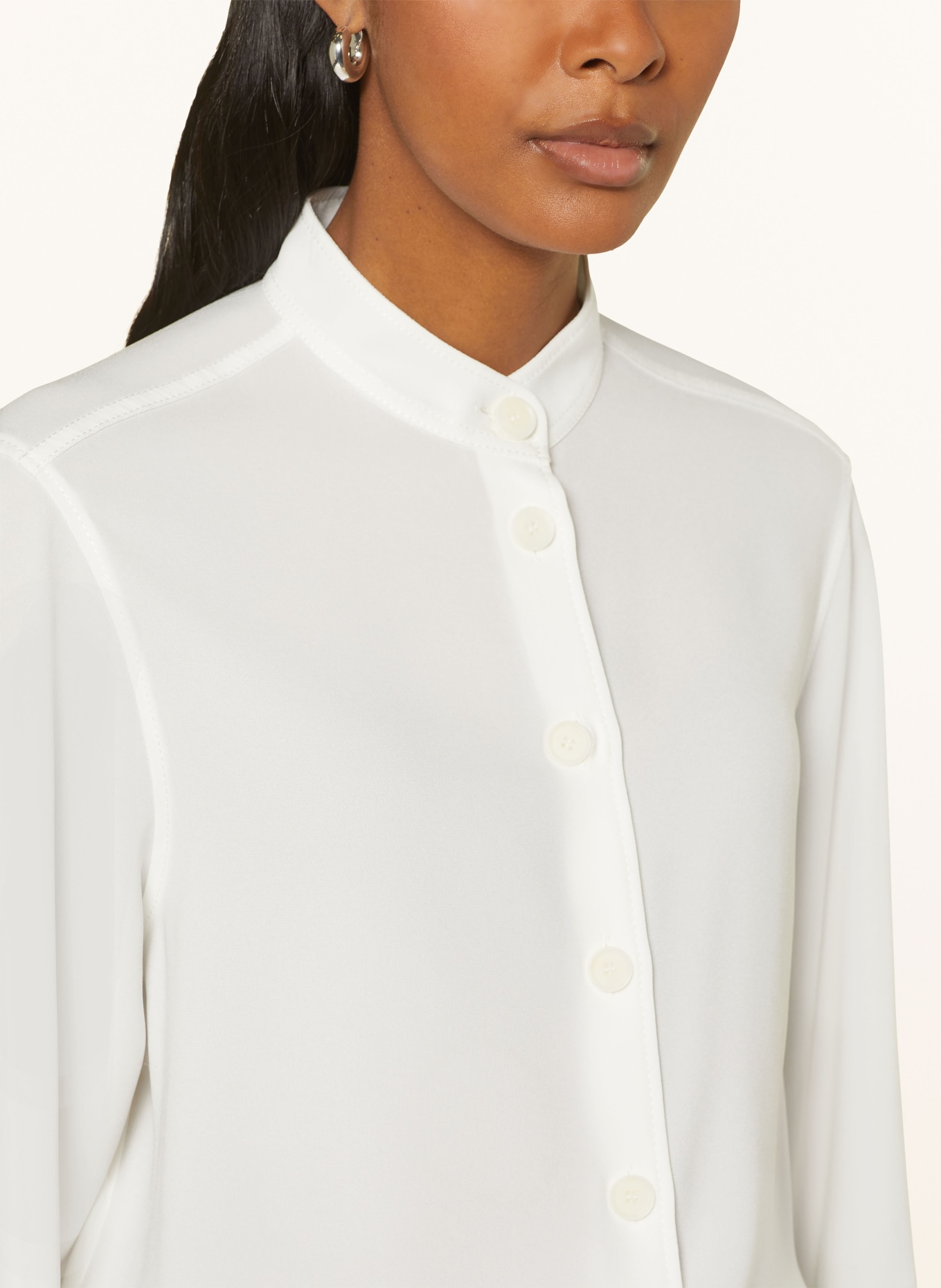 windsor. Satin blouse, Color: WHITE (Image 4)