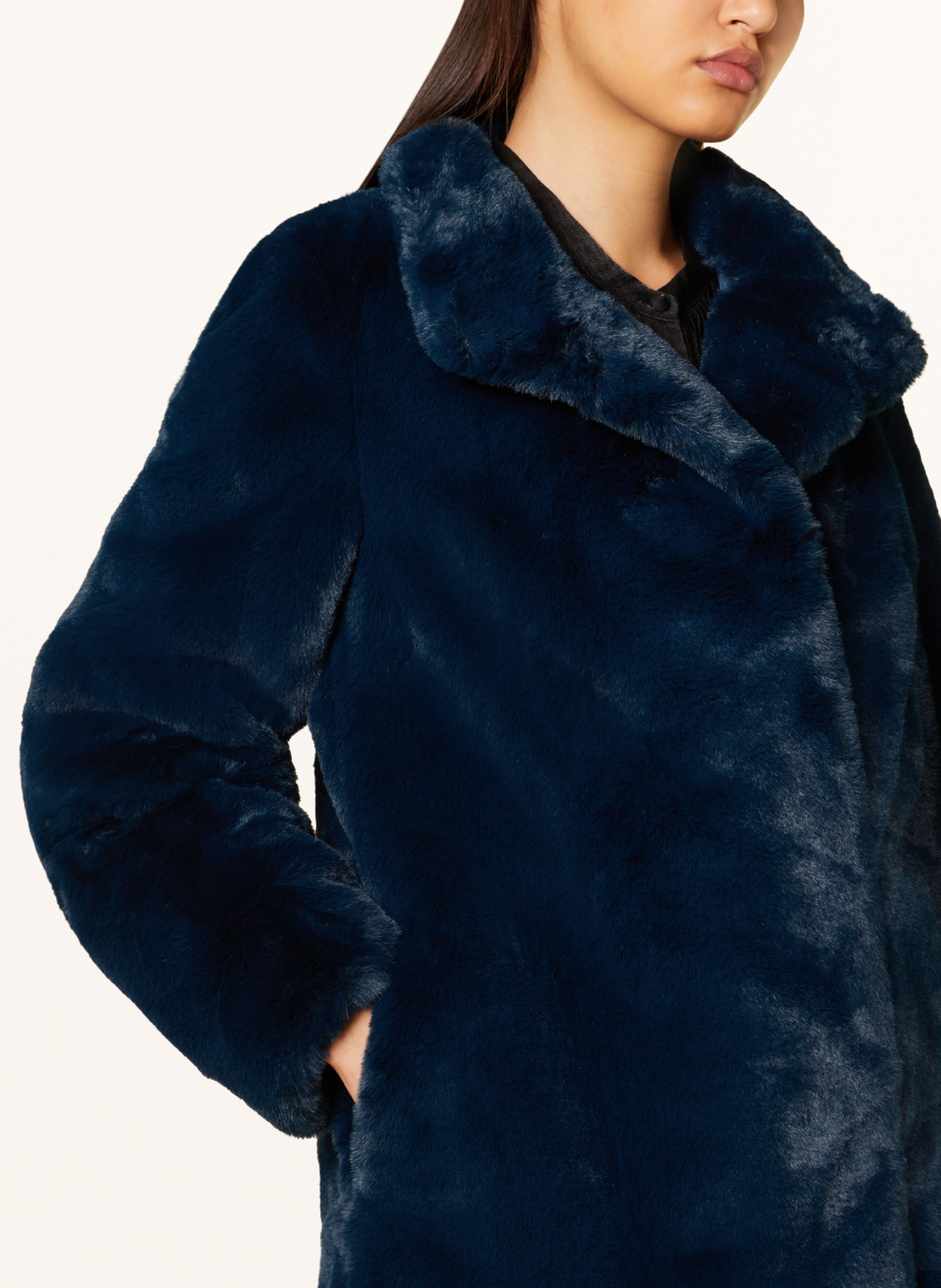 HOBBS Faux fur coat MADDOX, Color: BLUE (Image 4)