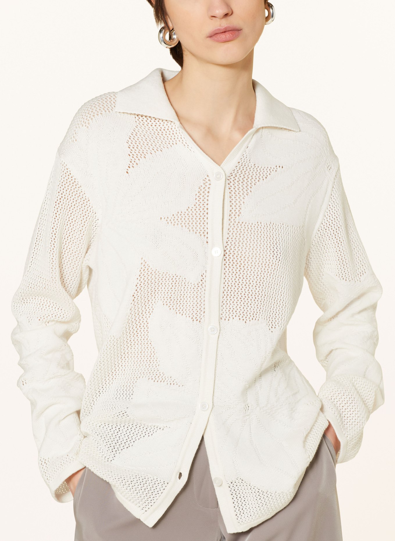 SAMSØE SAMSØE Strickjacke SACONA: ECRU