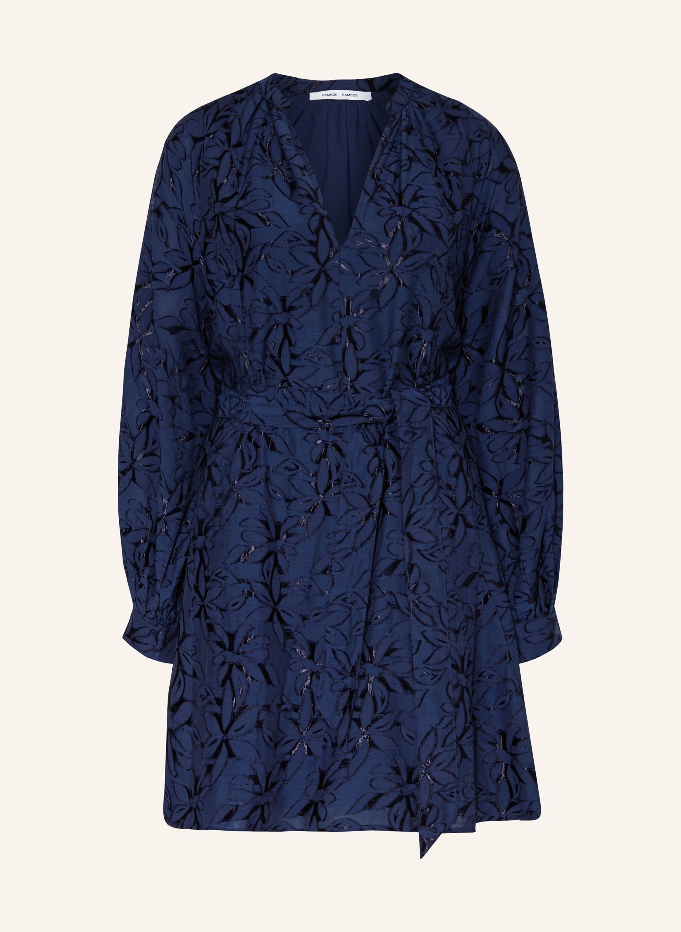SAMSØE  SAMSØE Šaty SAVERA: TMAVĚ MODRÁ