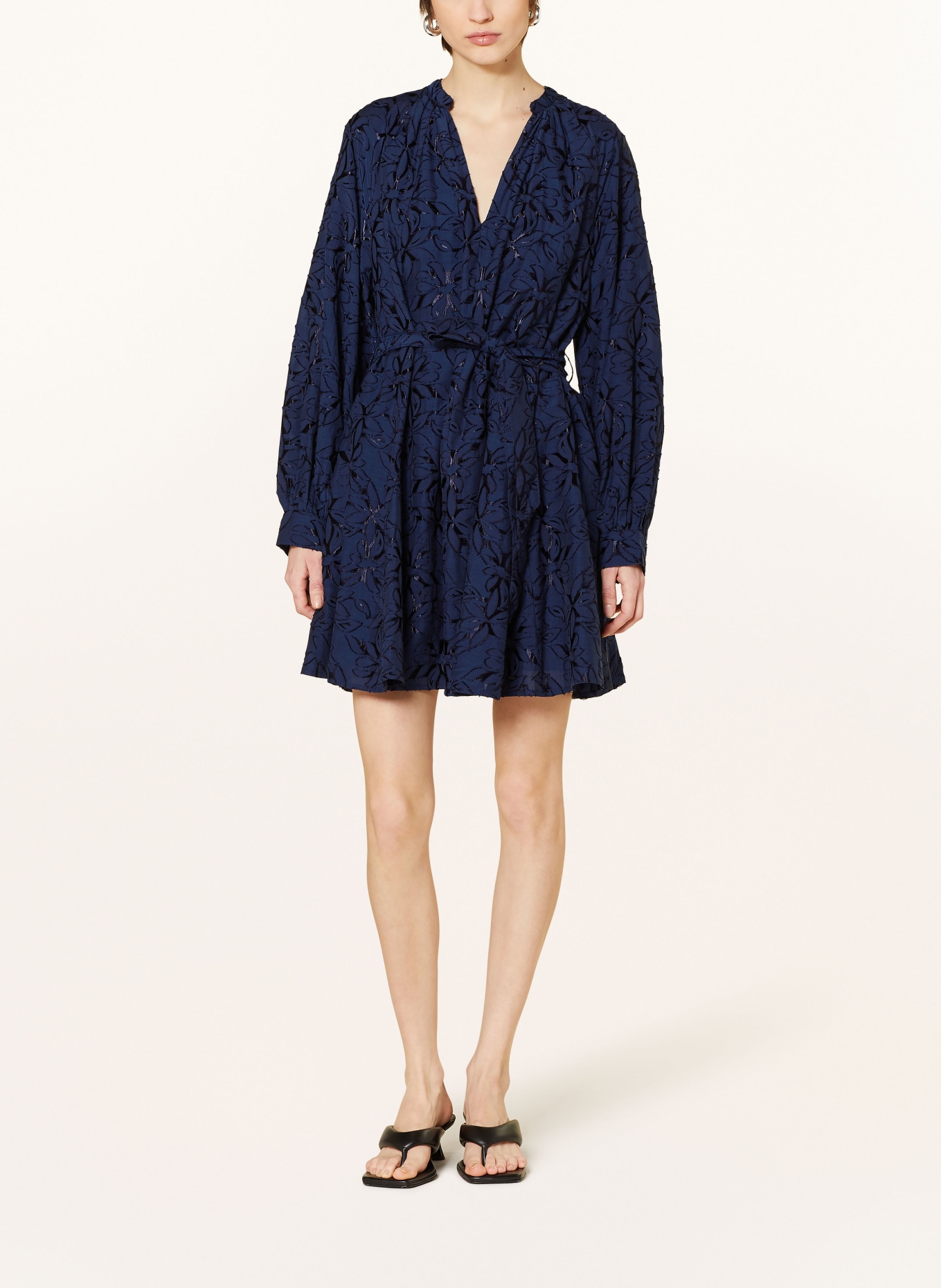 SAMSØE  SAMSØE Šaty SAVERA: TMAVĚ MODRÁ