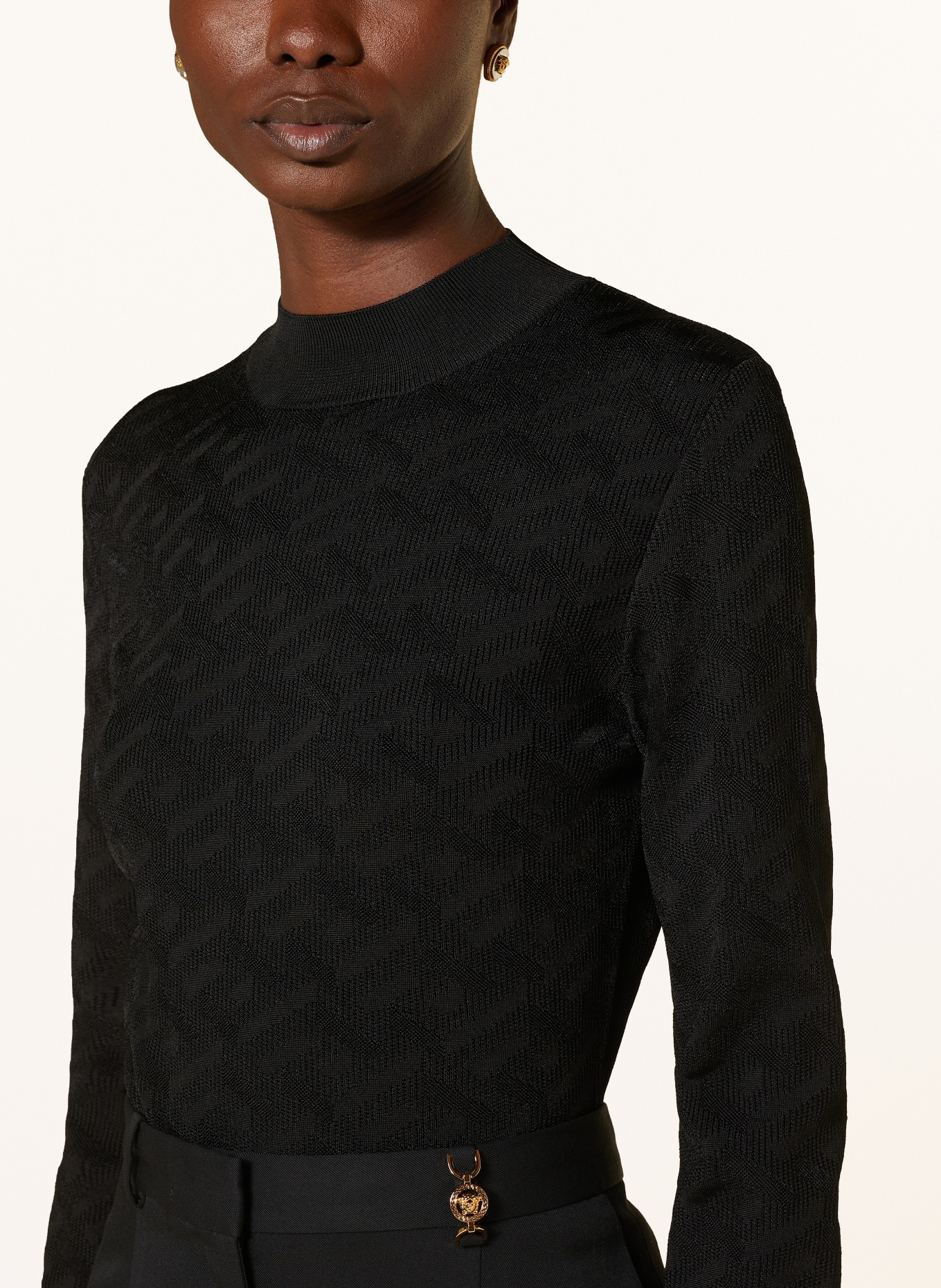 VERSACE Sweater, Color: BLACK (Image 4)