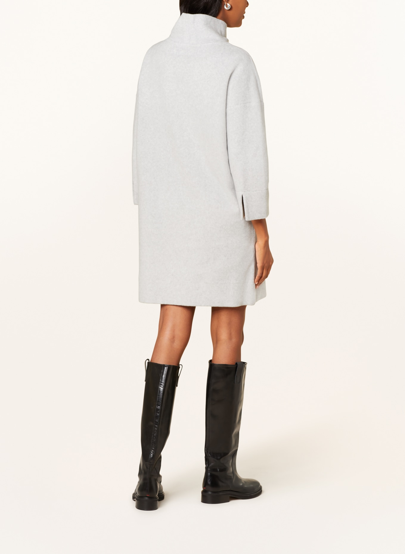 OPUS Jersey dress WOSEFA with 3/4 sleeves, Color: LIGHT GRAY (Image 3)