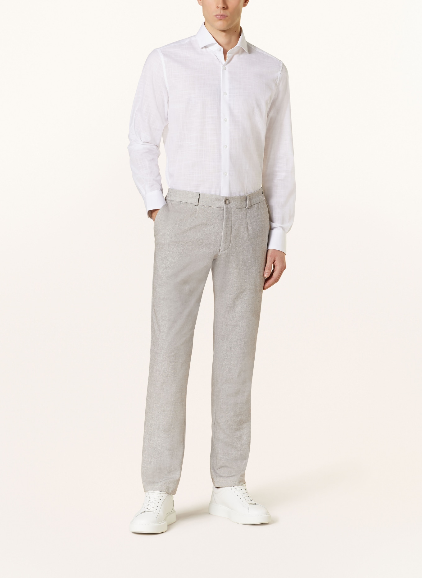 PAUL Suit trousers slim fit in jersey, Color: 220 SAND (Image 3)