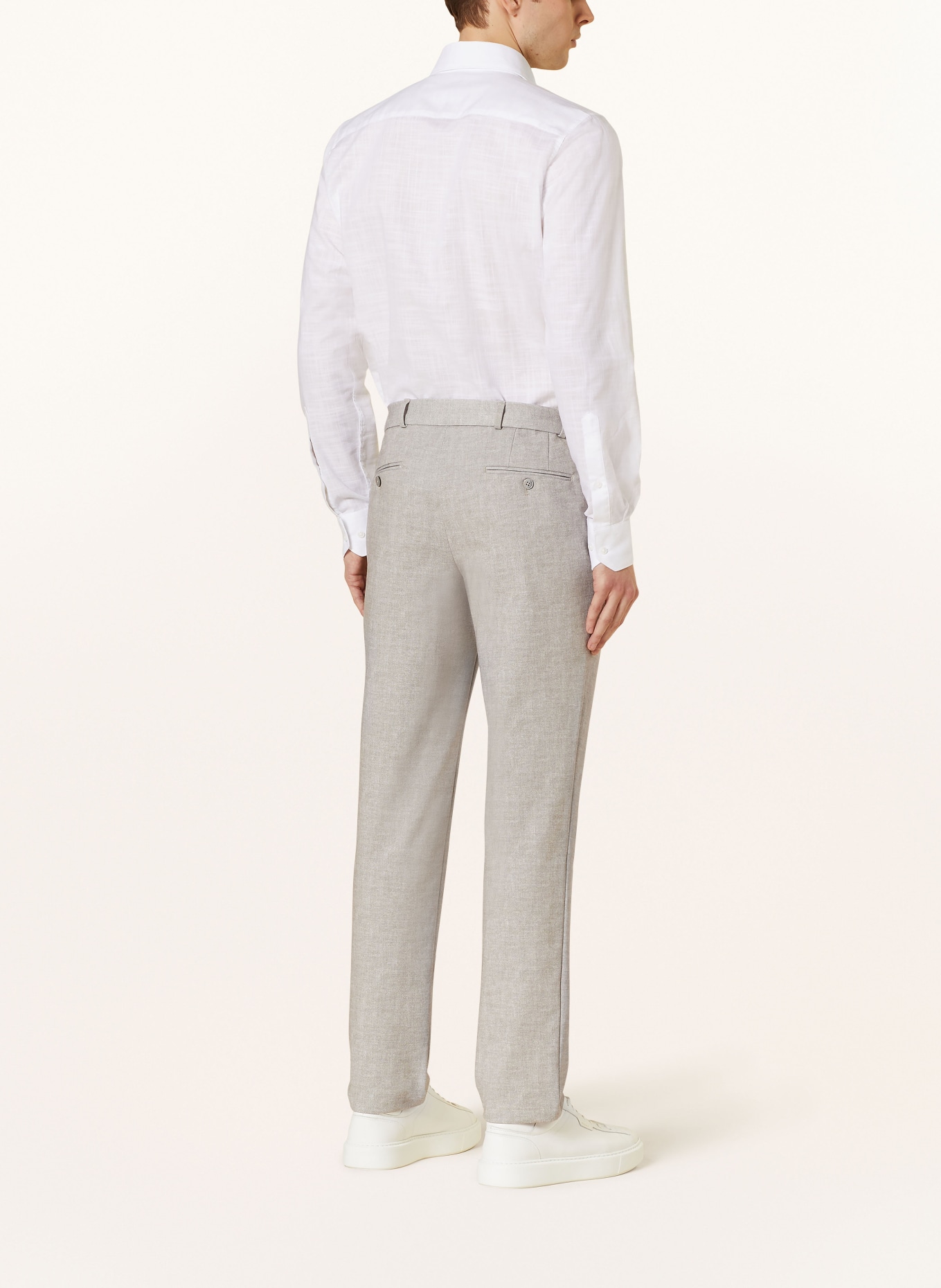 PAUL Suit trousers slim fit in jersey, Color: 220 SAND (Image 4)