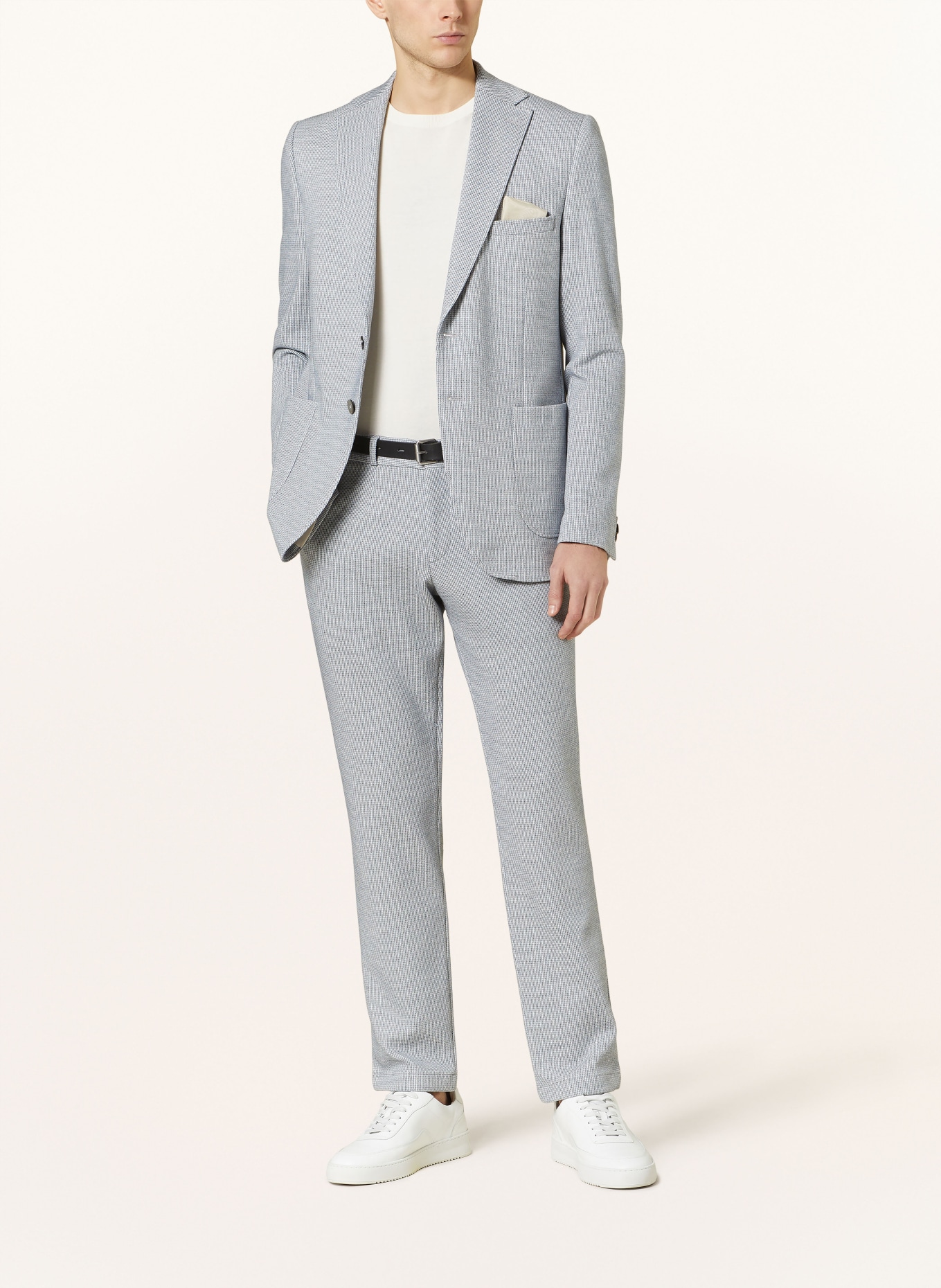 PAUL Anzughose Slim Fit aus Jersey, Farbe: 650 Mid Blue (Bild 2)