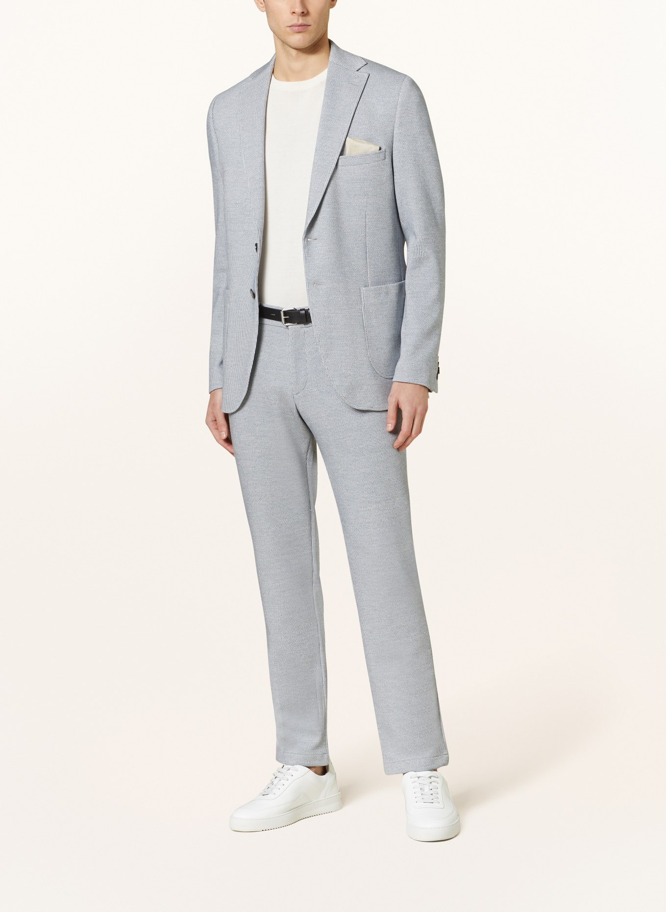 PAUL Suit jacket slim fit in jersey, Color: 650 Mid Blue (Image 2)