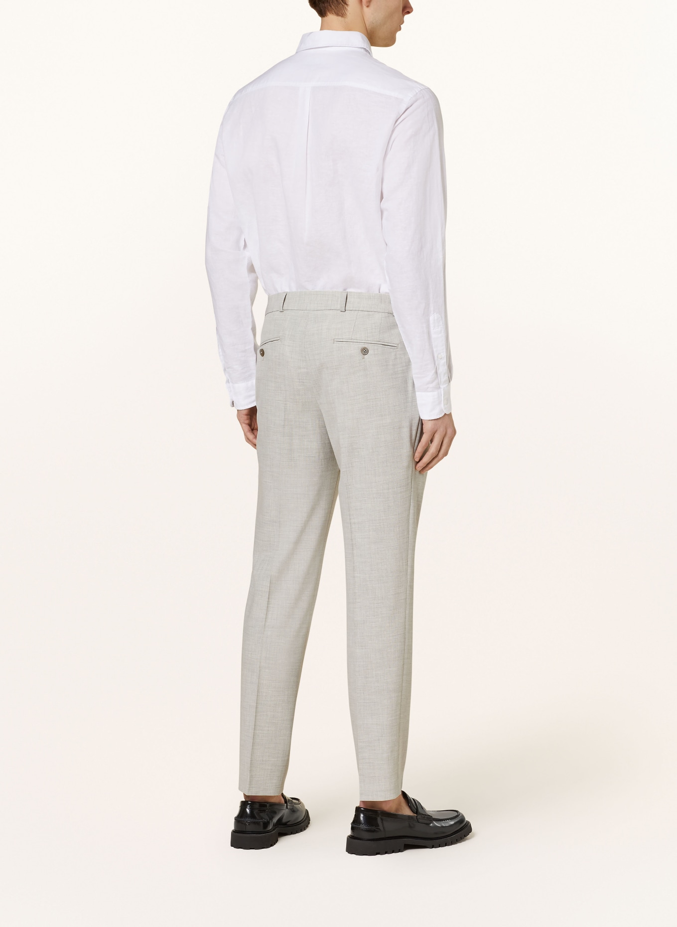 PAUL Spodnie garniturowe extra slim fit, Kolor: JASNOCZARY (Obrazek 4)
