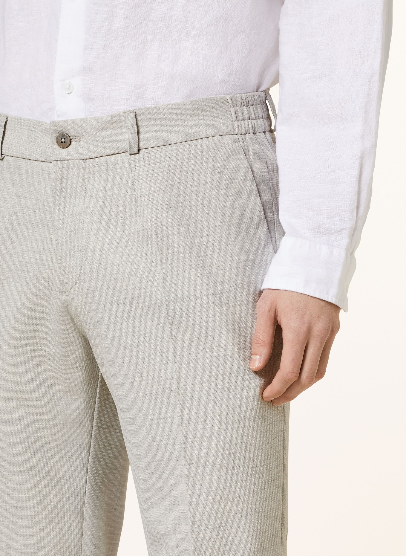PAUL Spodnie garniturowe extra slim fit, Kolor: JASNOCZARY (Obrazek 6)