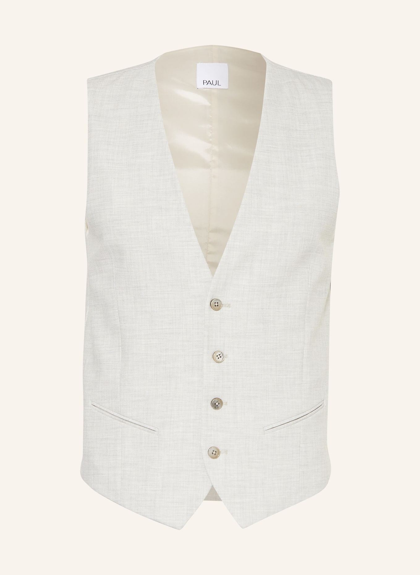 PAUL Suit vest extra slim fit, Color: LIGHT GRAY (Image 1)
