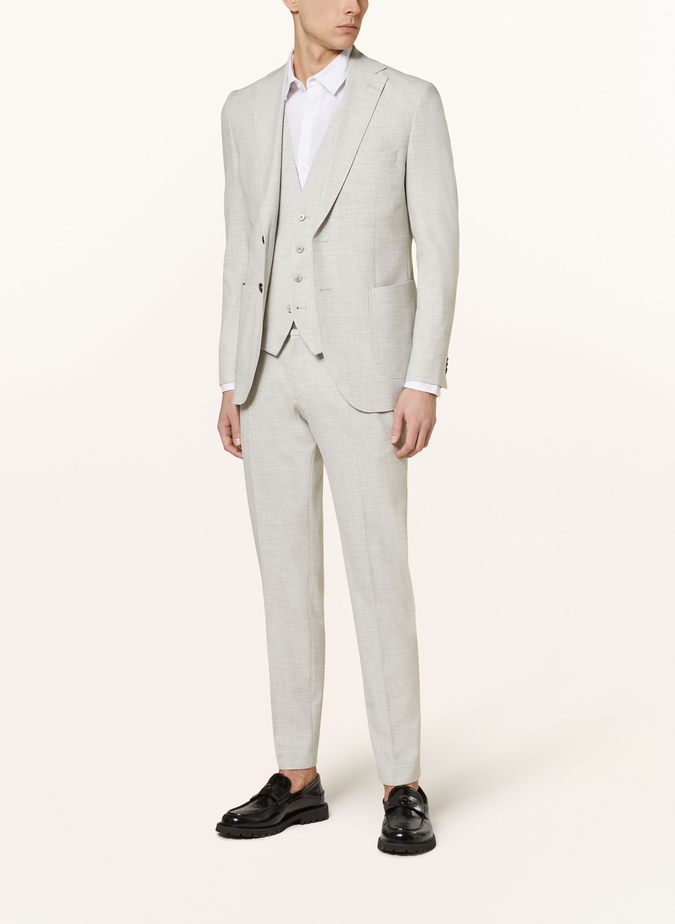 PAUL Suit vest extra slim fit, Color: LIGHT GRAY (Image 2)