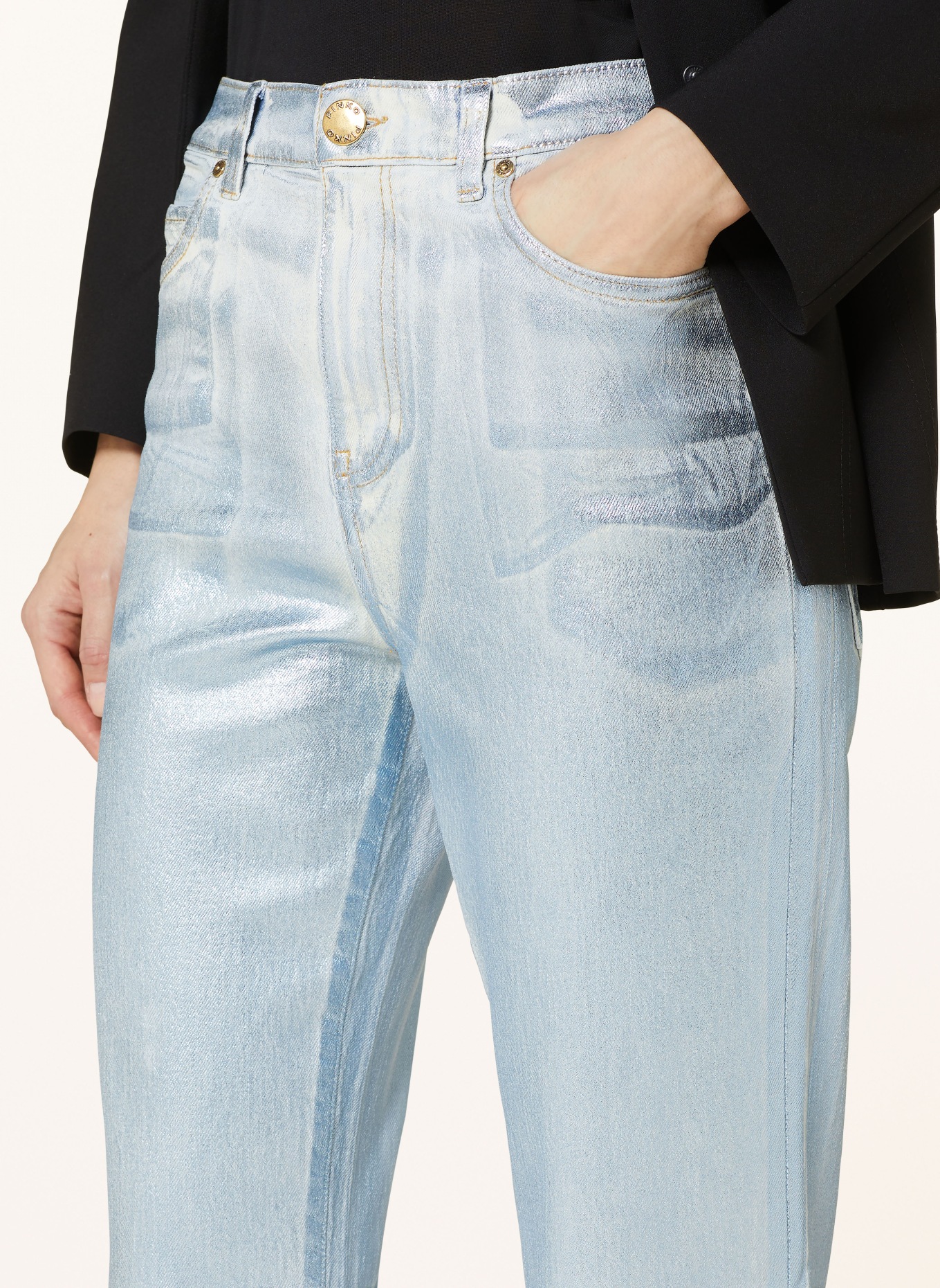 PINKO Straight Jeans ROXANNE, Farbe: F50 LIGHT CAPTAIN BLUE (Bild 6)