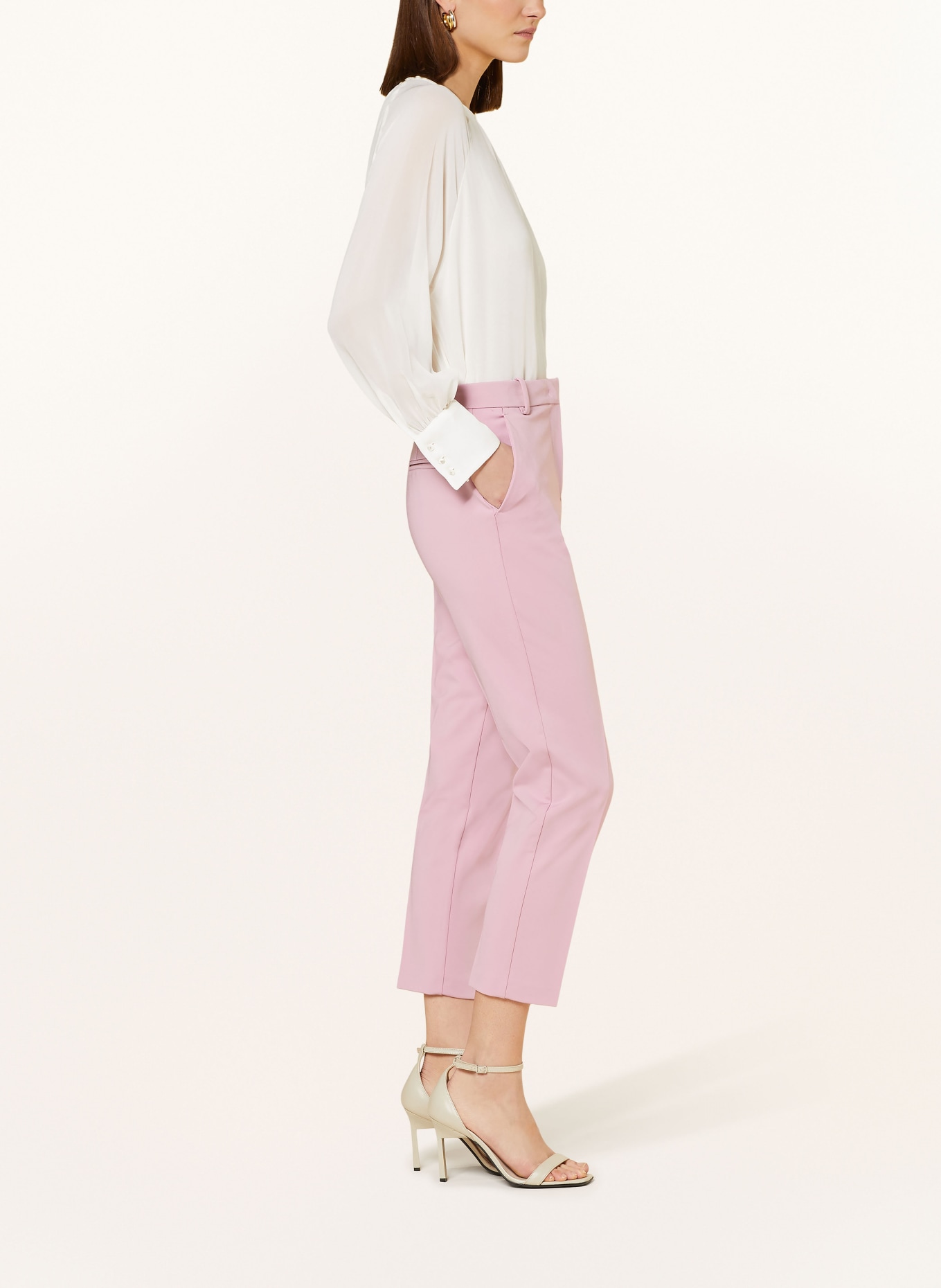 PINKO 7/8 trousers BELLO, Color: PINK (Image 4)