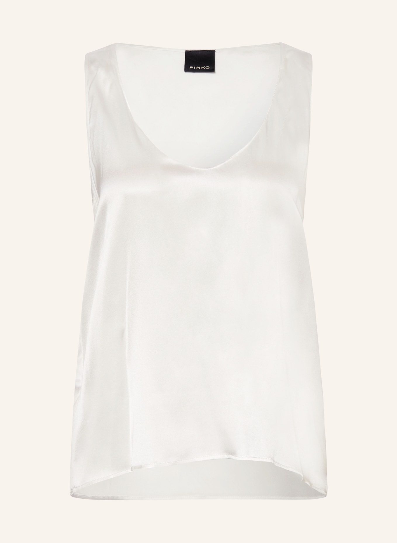 PINKO Silk top MARZEMINO, Color: WHITE (Image 1)