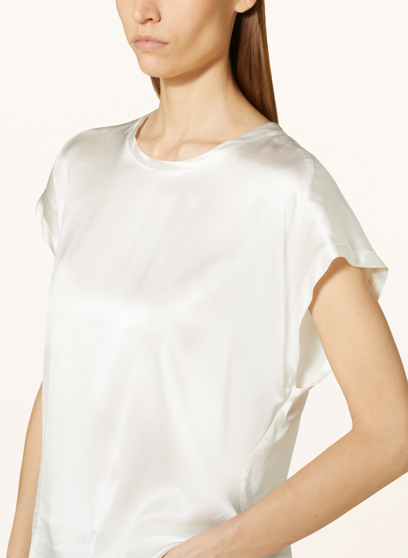 PINKO Blusenshirt FARIDA aus Satin, Farbe: WEISS (Bild 4)