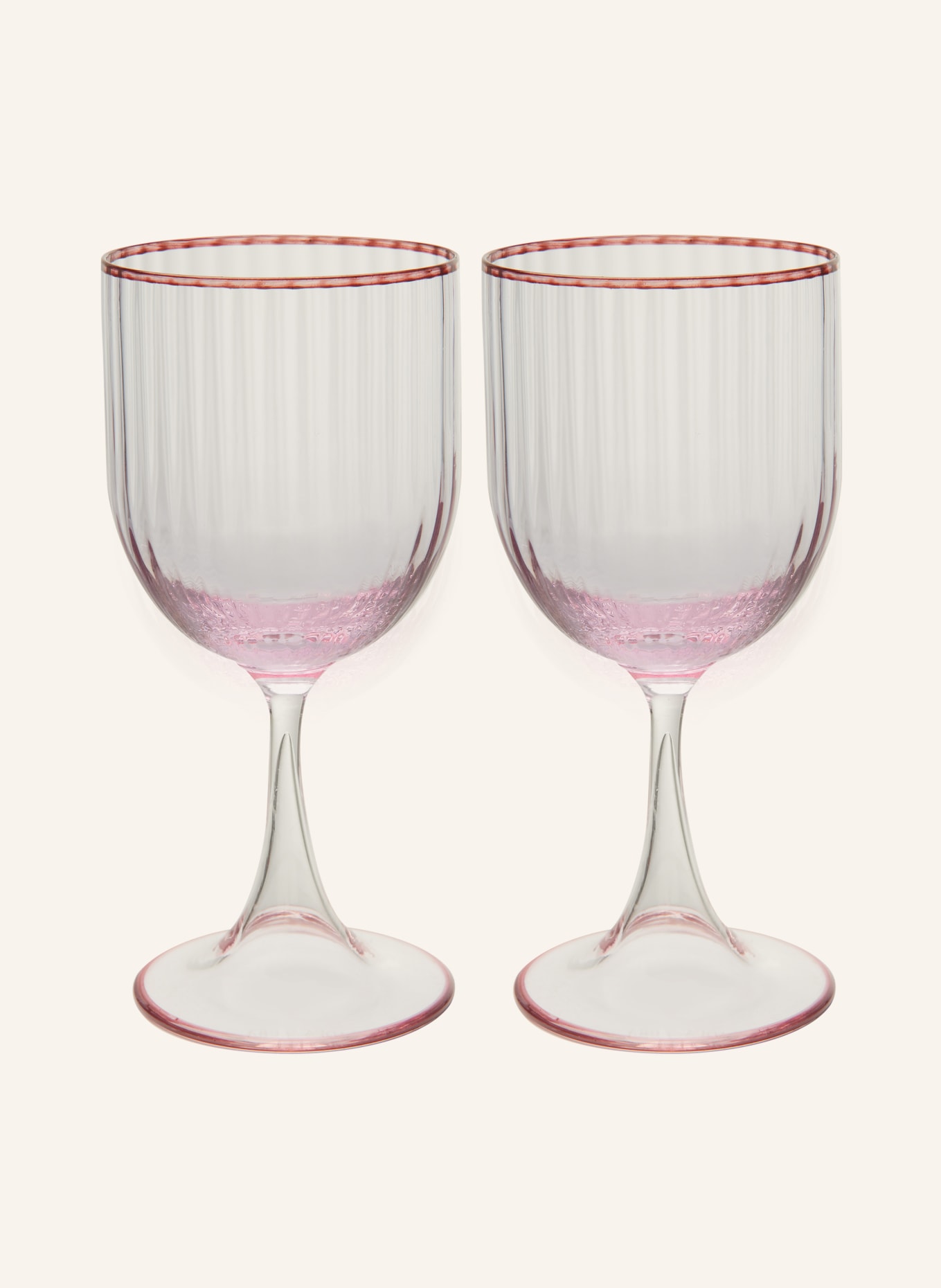 AQUAZZURA CASA Set of 2 wine glasses, Color: ROSE (Image 1)