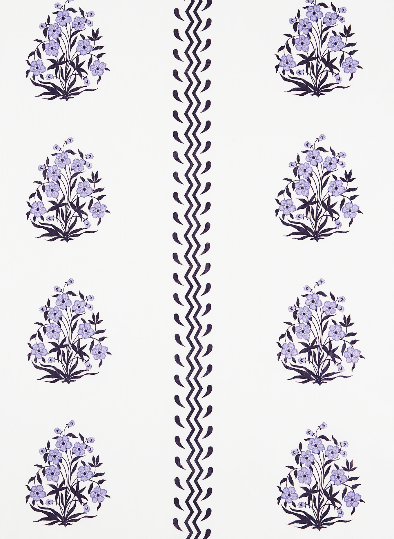 AQUAZZURA CASA Table cloth UDAIPUR, Color: WHITE/ DARK BLUE/ LIGHT PURPLE (Image 1)