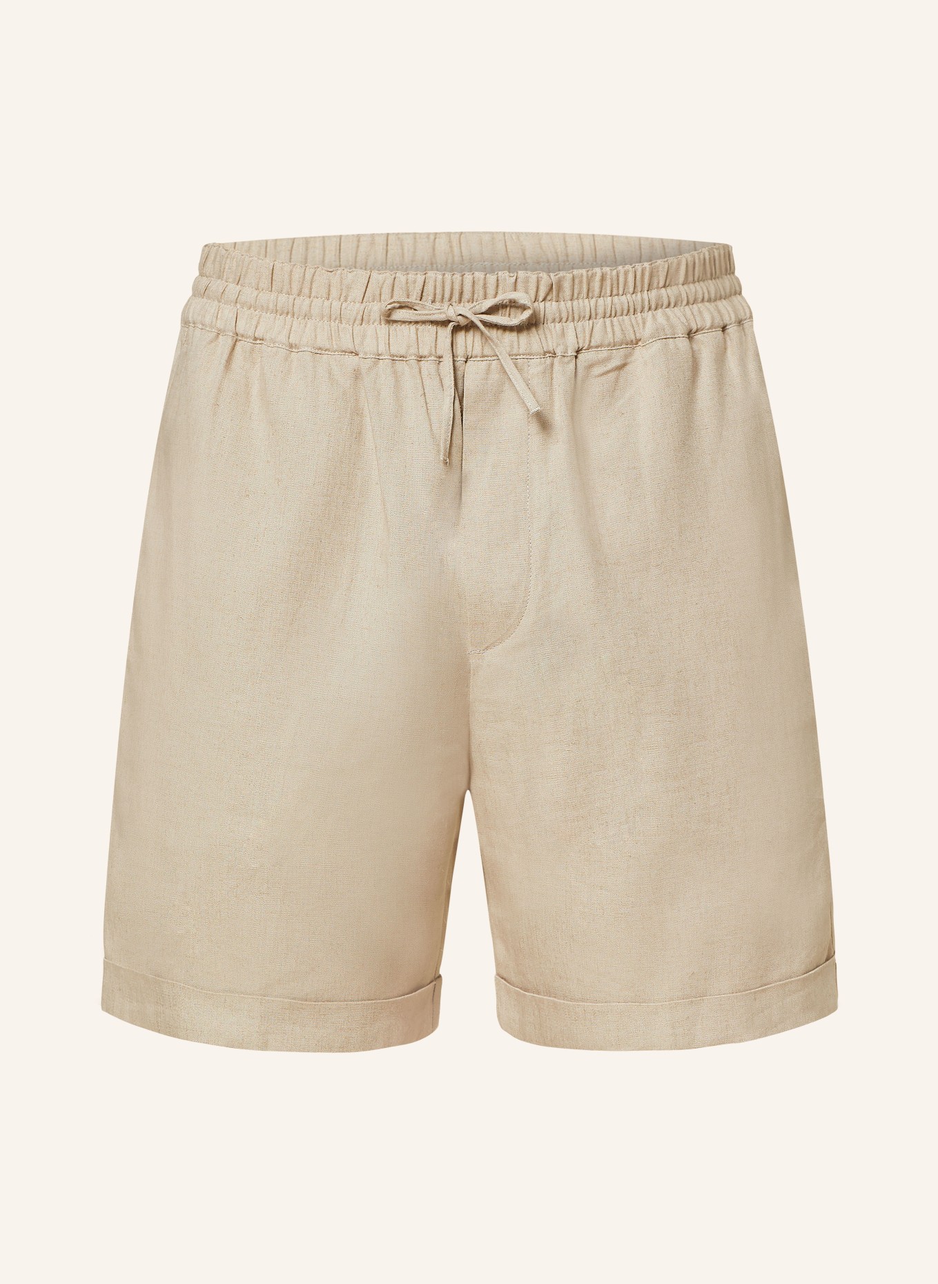 ARMEDANGELS Shorts JAACQUE with linen, Color: LIGHT BROWN (Image 1)
