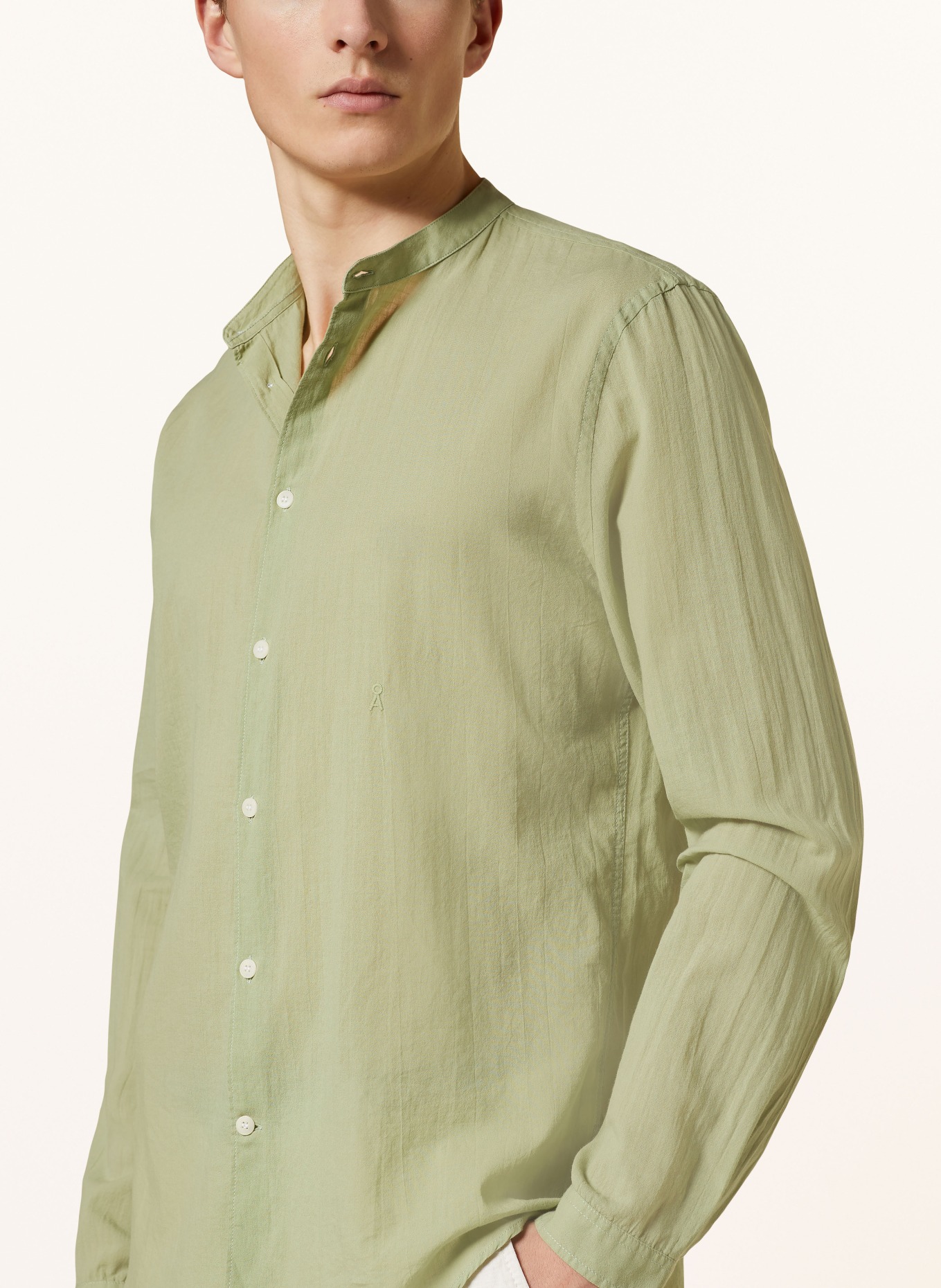 ARMEDANGELS Shirt VAALERONIMUS comfort fit, Color: LIGHT GREEN (Image 4)