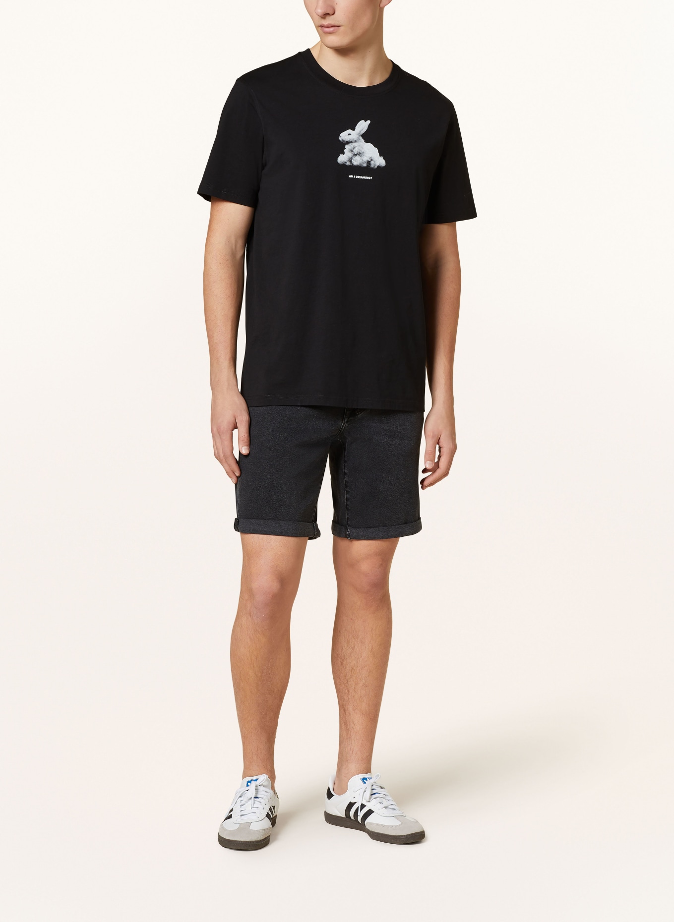 ARMEDANGELS Denim shorts NAAILO slim fit, Color: 2438 black washed authentic (Image 2)