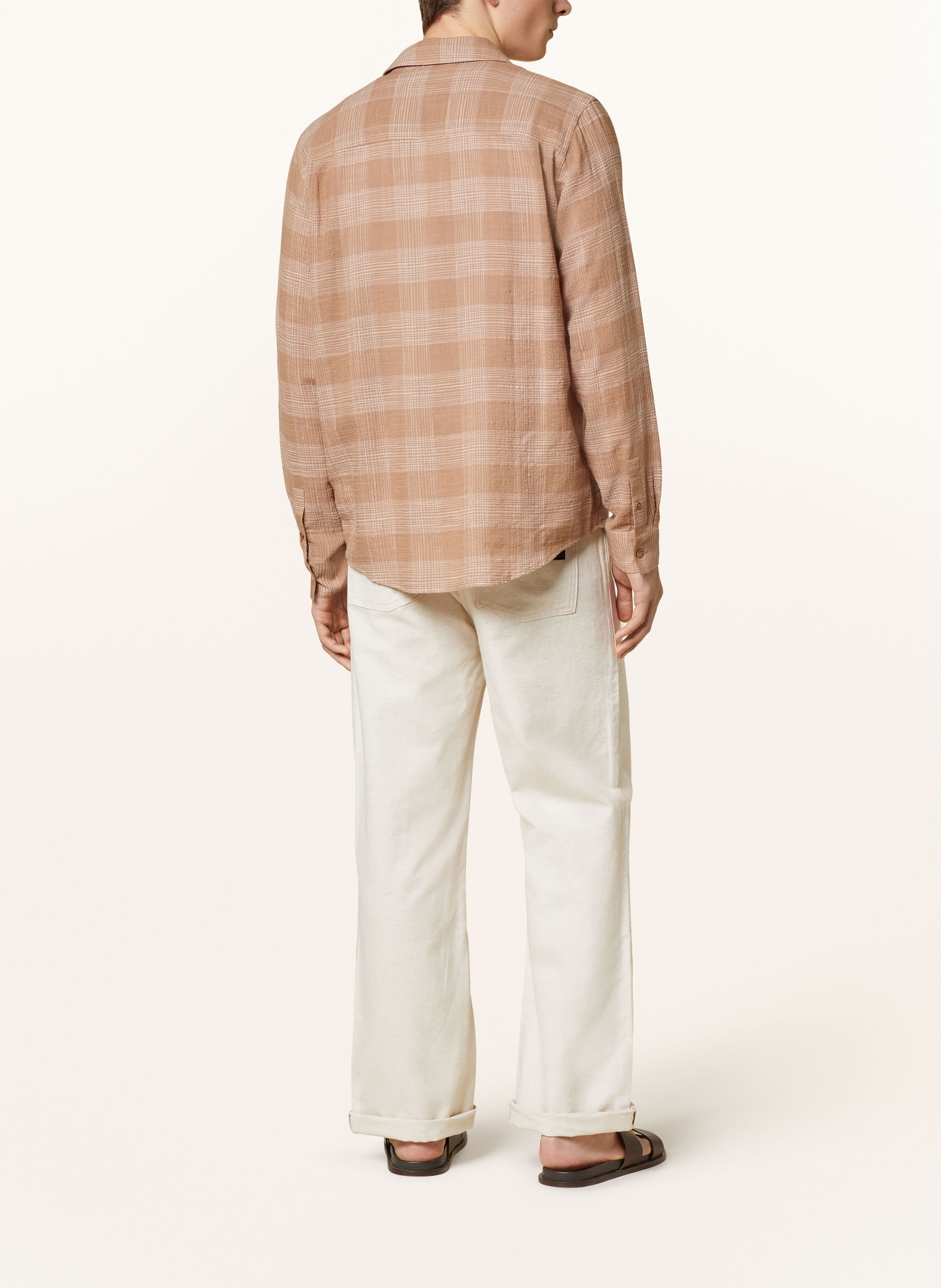 ARMEDANGELS Shirt FLAAVIEN comfort fit, Color: BROWN/ ROSE (Image 3)
