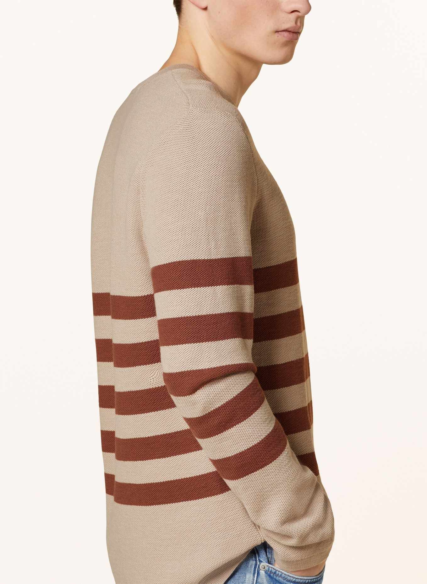 ARMEDANGELS Sweater TOLAA, Color: LIGHT BROWN/ BROWN (Image 4)