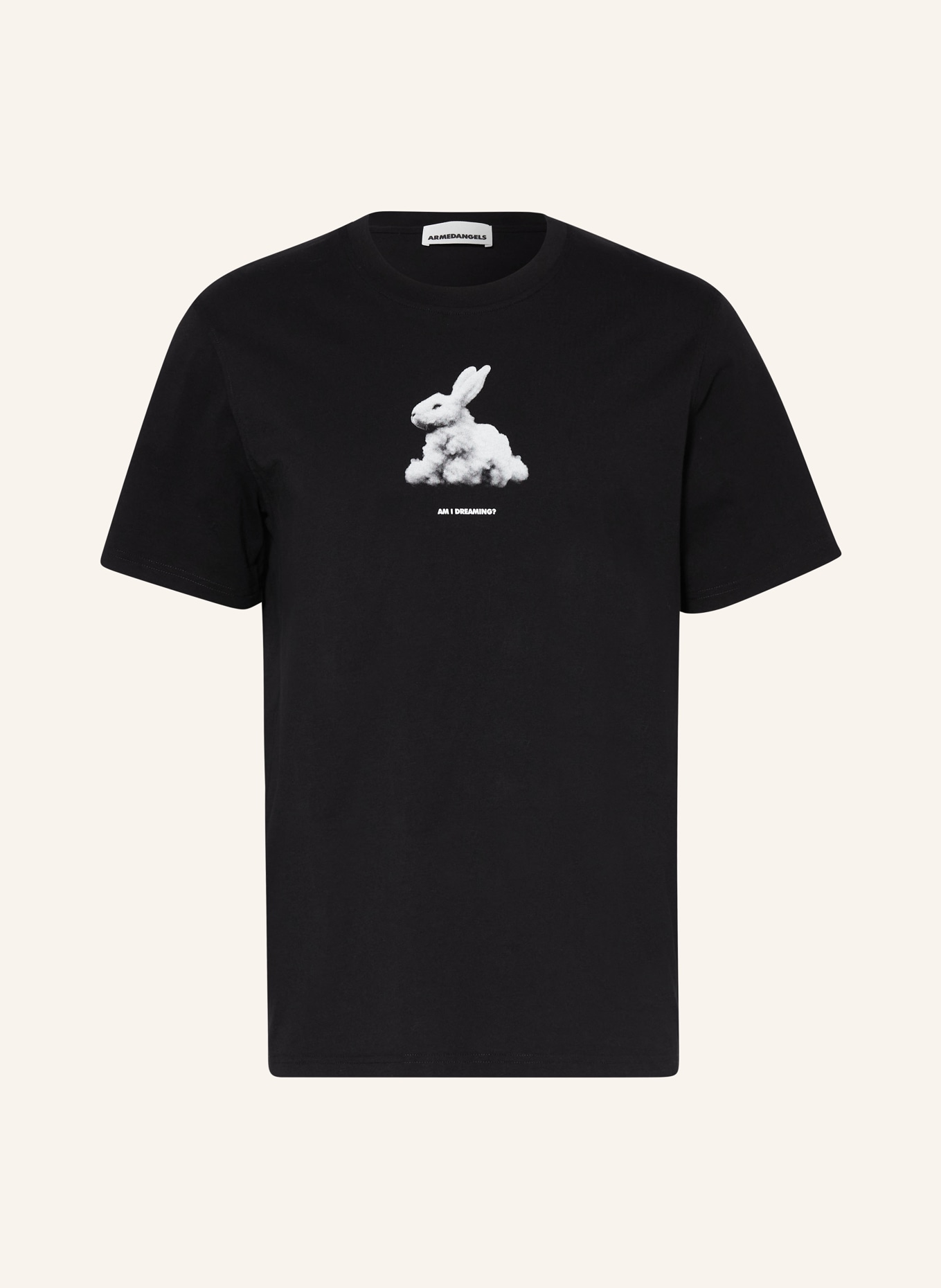 ARMEDANGELS T-shirt AADONI RAABIT CLOUD, Color: BLACK (Image 1)
