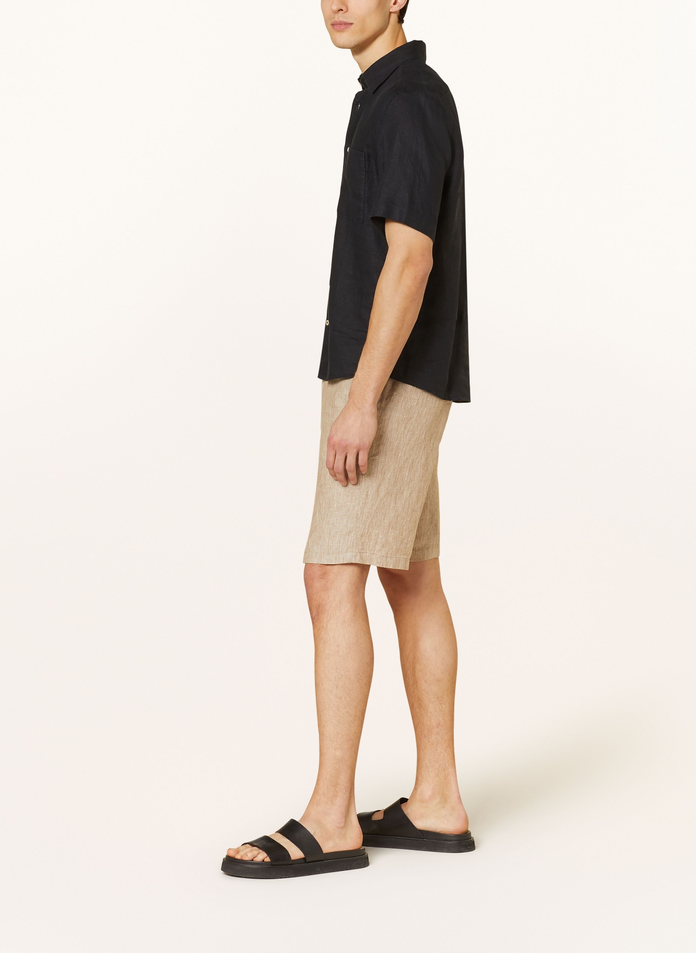 PAUL & SHARK Linen shorts, Color: BEIGE (Image 4)
