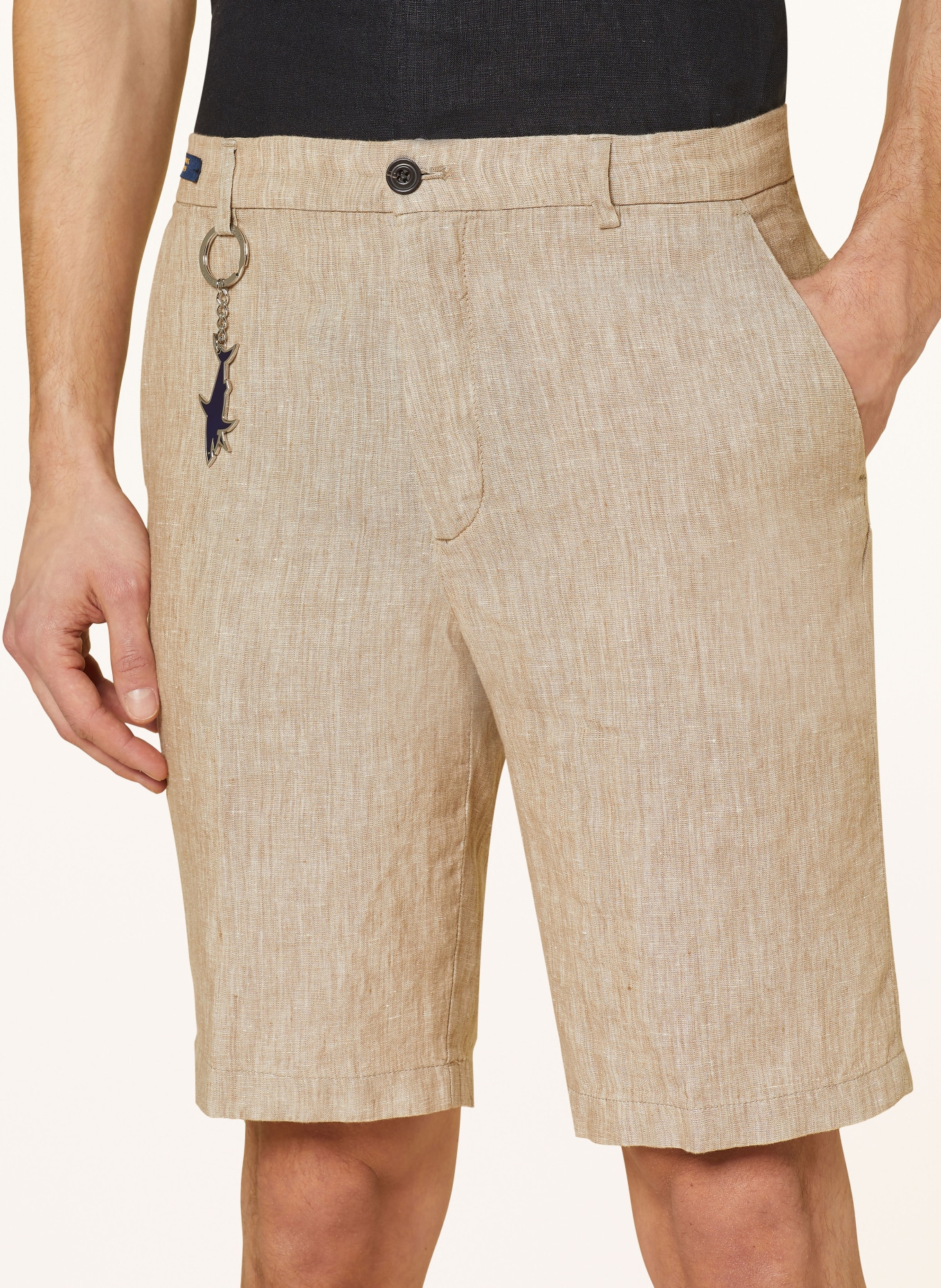 PAUL & SHARK Linen shorts, Color: BEIGE (Image 5)
