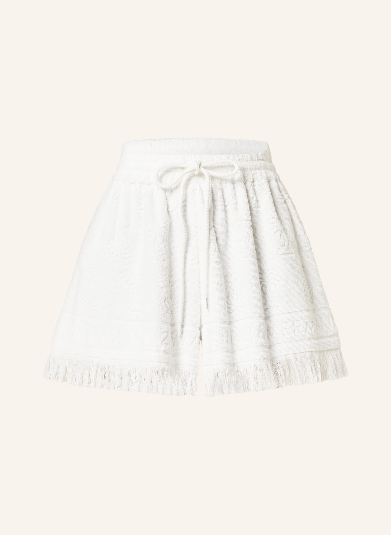 ZIMMERMANN Terry cloth shorts ALIGHT, Color: WHITE (Image 1)