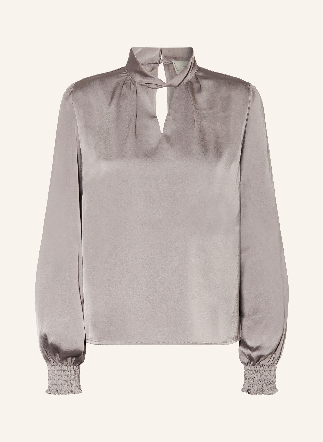 NEO NOIR Shirt blouse BONDO made of satin, Color: GRAY (Image 1)