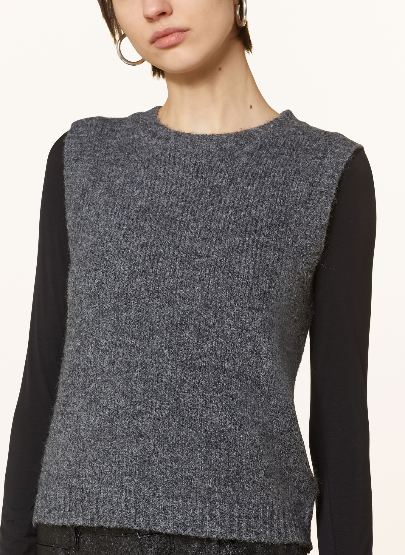 NEO NOIR Sweater vest FRANKO, Color: GRAY (Image 4)