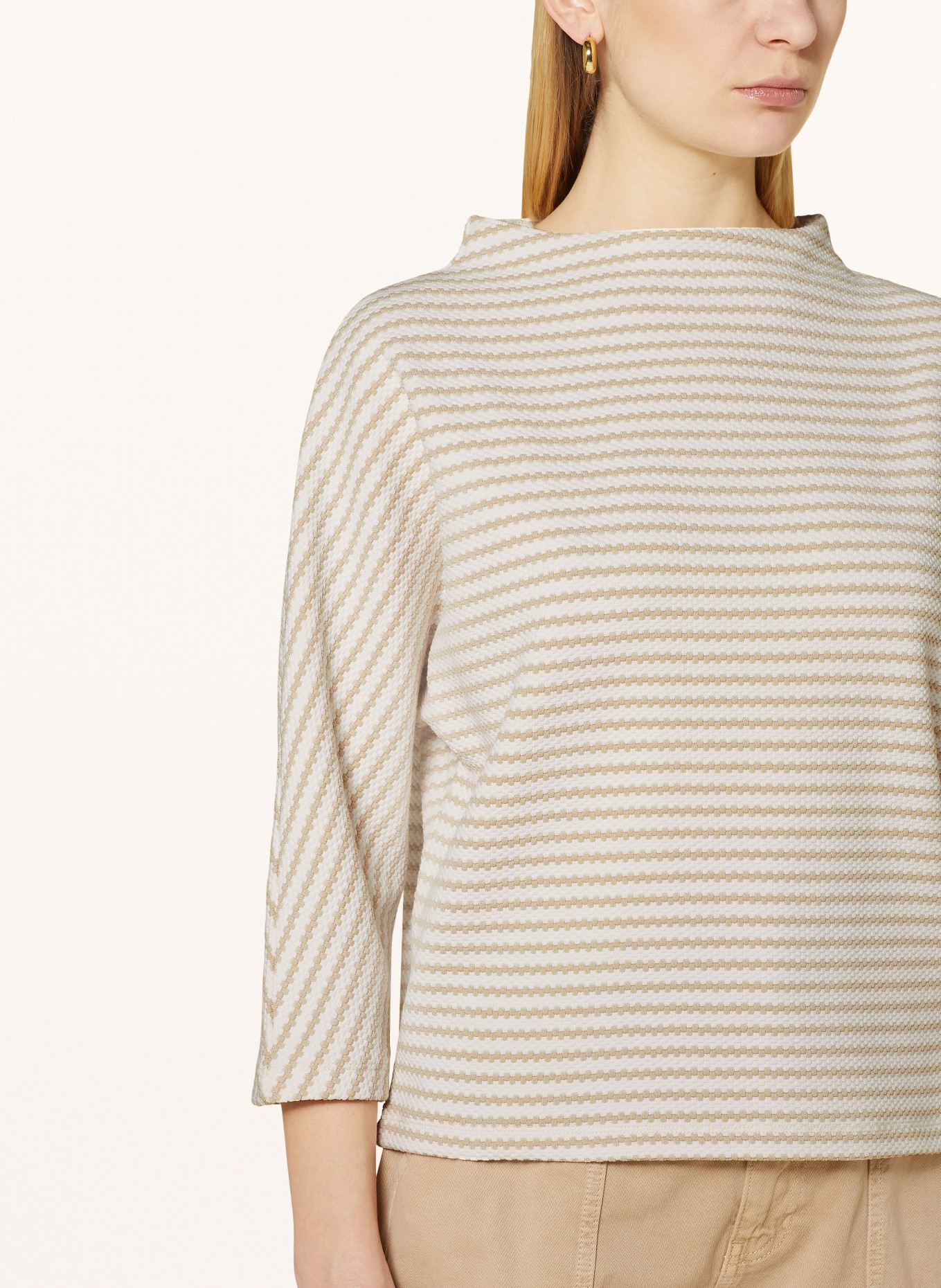 someday Sweatshirt ULOLA with 3/4 sleeves, Color: WHITE/ BEIGE (Image 4)