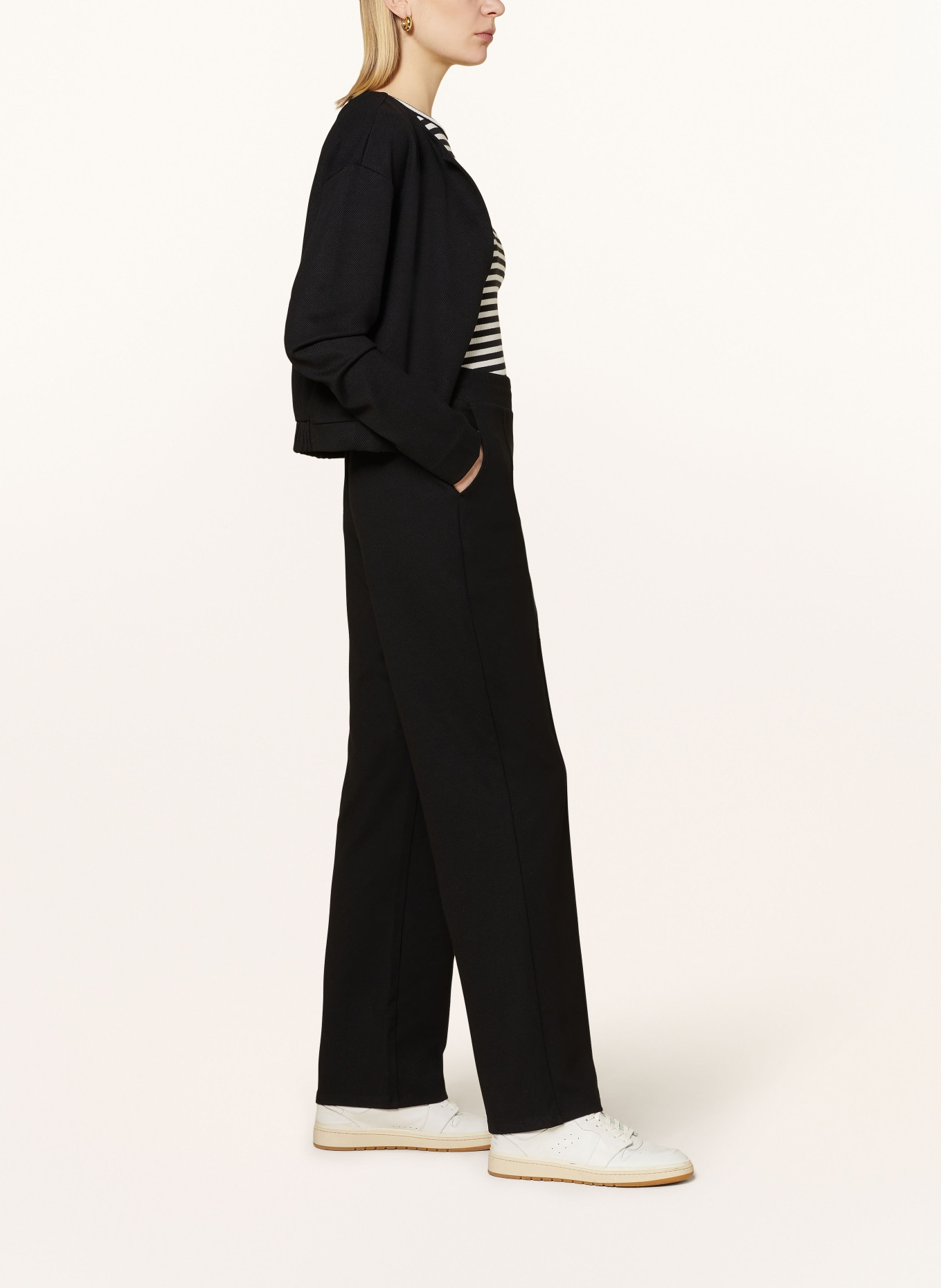 someday Wide leg trousers CEDAY, Color: BLACK (Image 4)