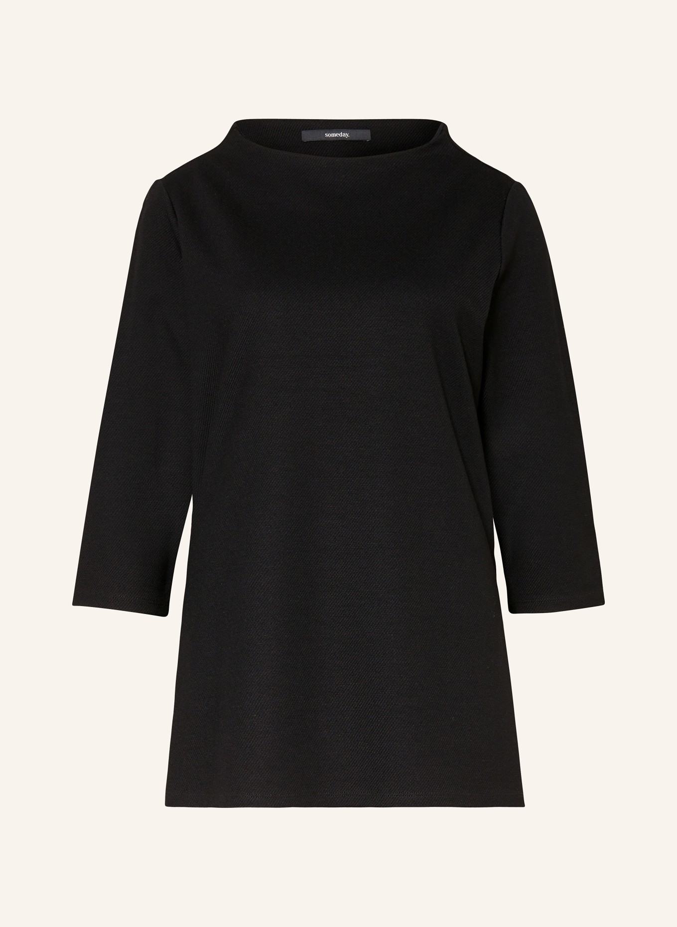 someday Shirt URORA with 3/4 sleeves, Color: BLACK (Image 1)