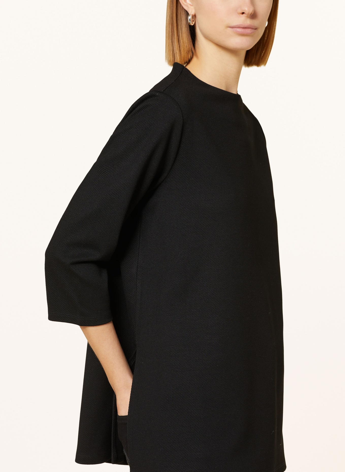someday Shirt URORA with 3/4 sleeves, Color: BLACK (Image 4)