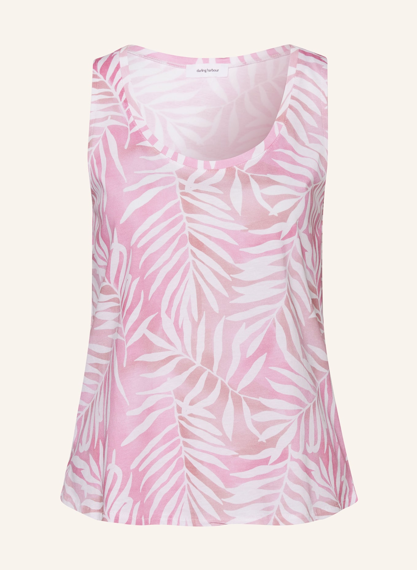 darling harbour Pajama top, Color: PINK/ WHITE/ LIGHT ORANGE (Image 1)
