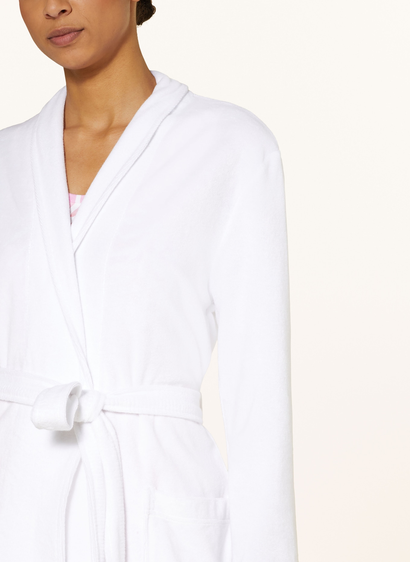 darling harbour Women’s bathrobe, Color: WHITE (Image 4)