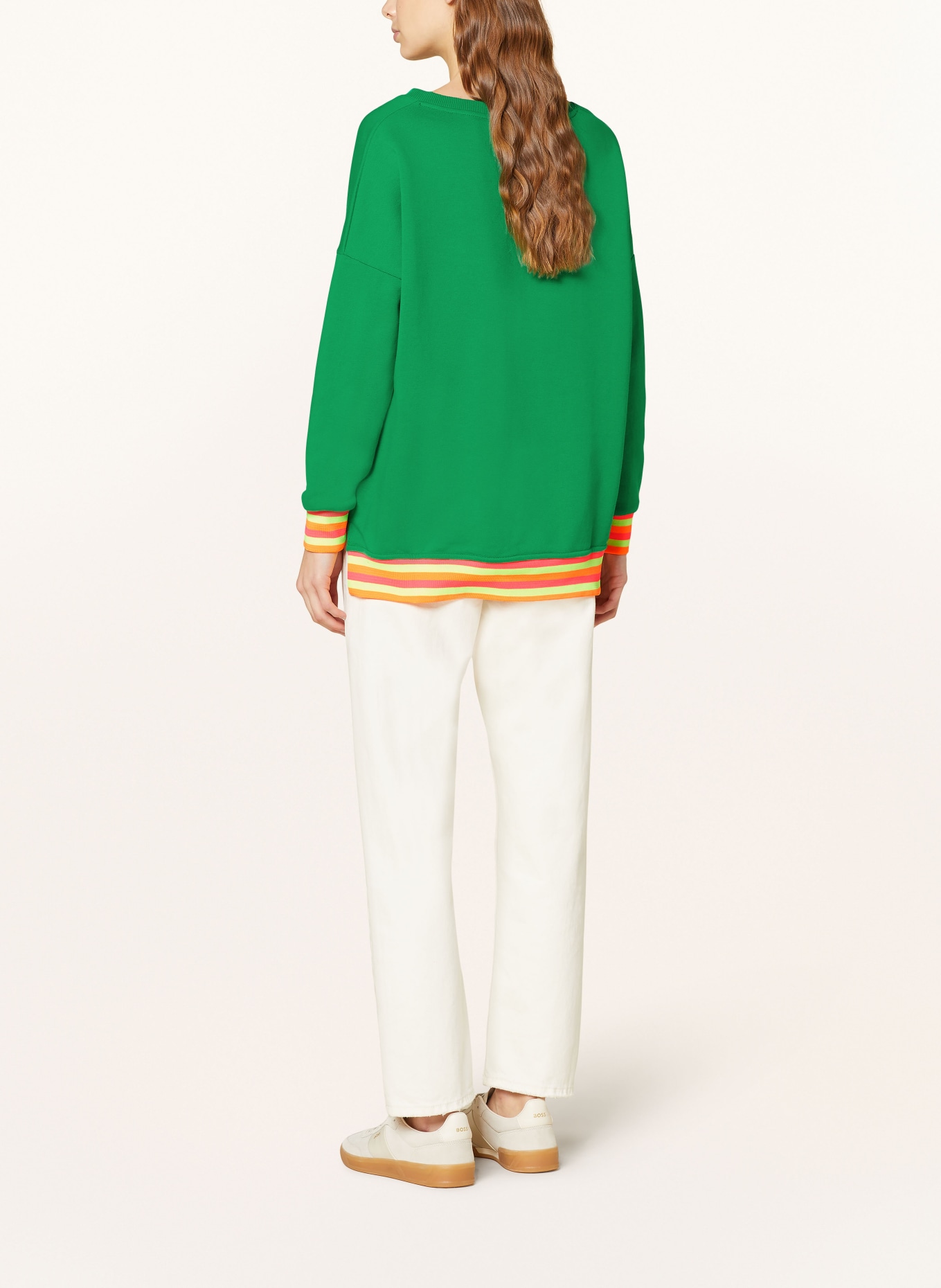 miss goodlife Sweatshirt, Color: GREEN/ NEON PINK/ NEON ORANGE (Image 3)