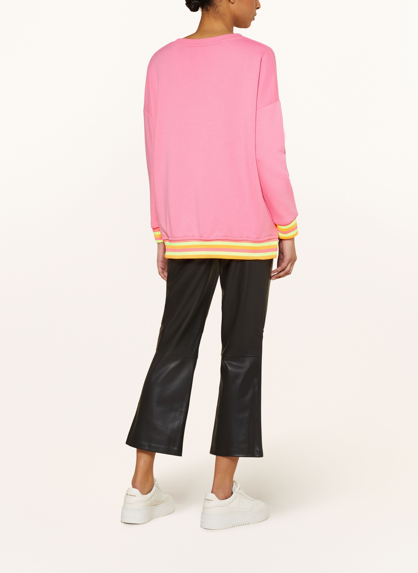 miss goodlife Sweatshirt with decorative gems, Color: PINK (Image 3)