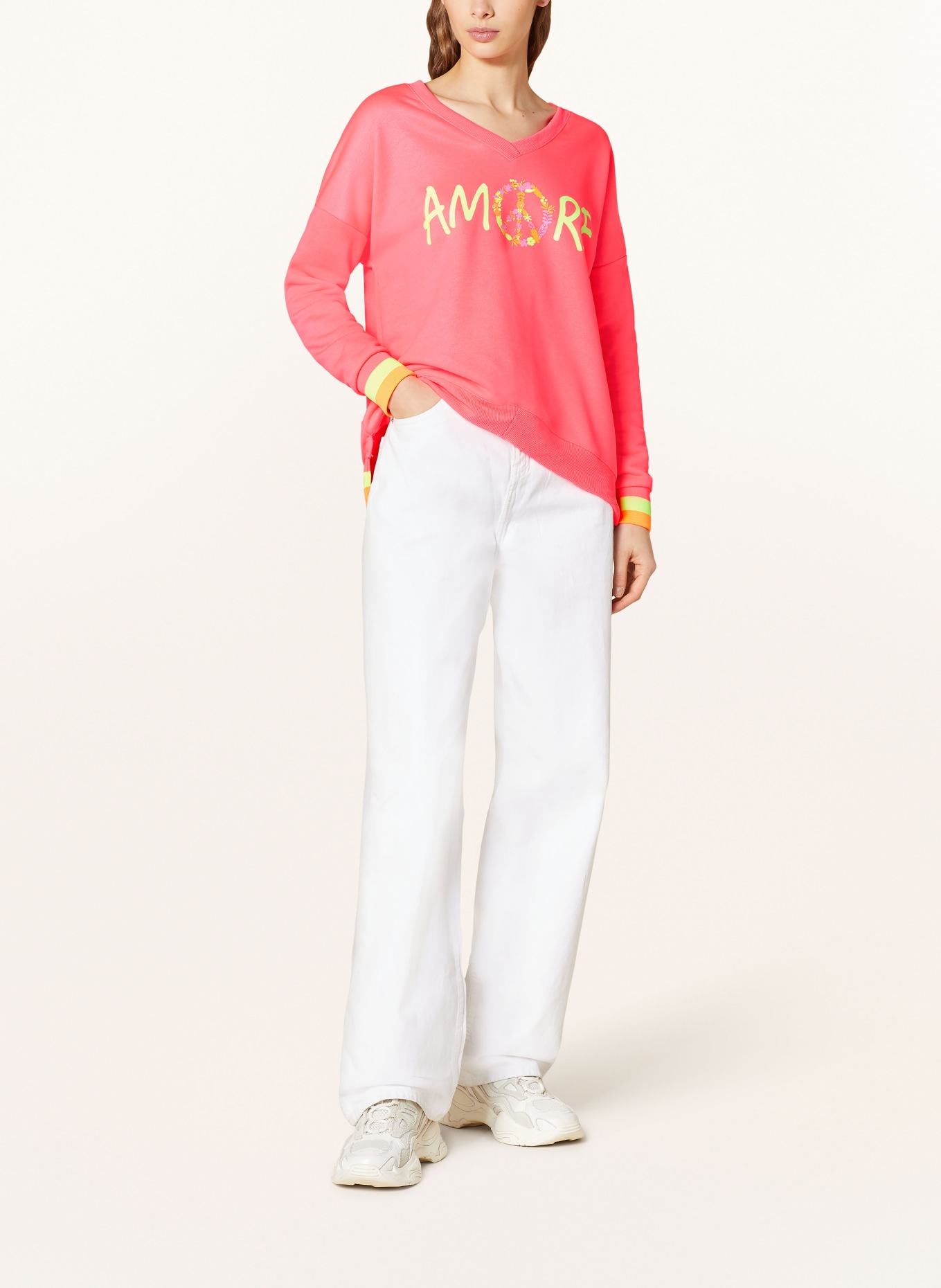 miss goodlife Sweatshirt, Color: NEON PINK/ NEON YELLOW/ NEON ORANGE (Image 2)